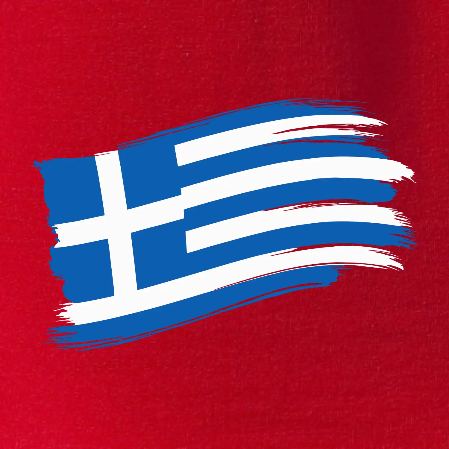 Řecko vlajka - štětkou