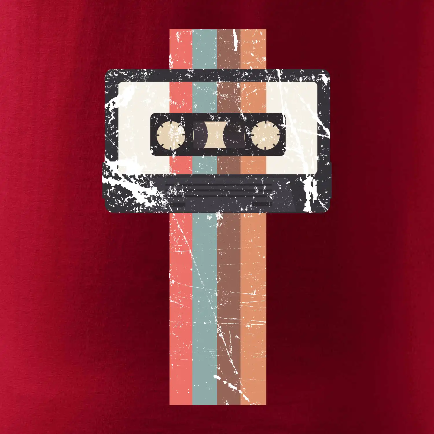 Retro kazeta - pruhy