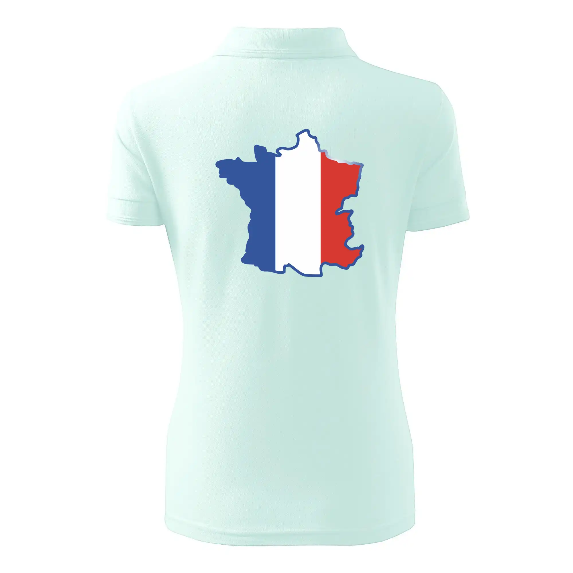 Francouzská vlajka mapa obrys