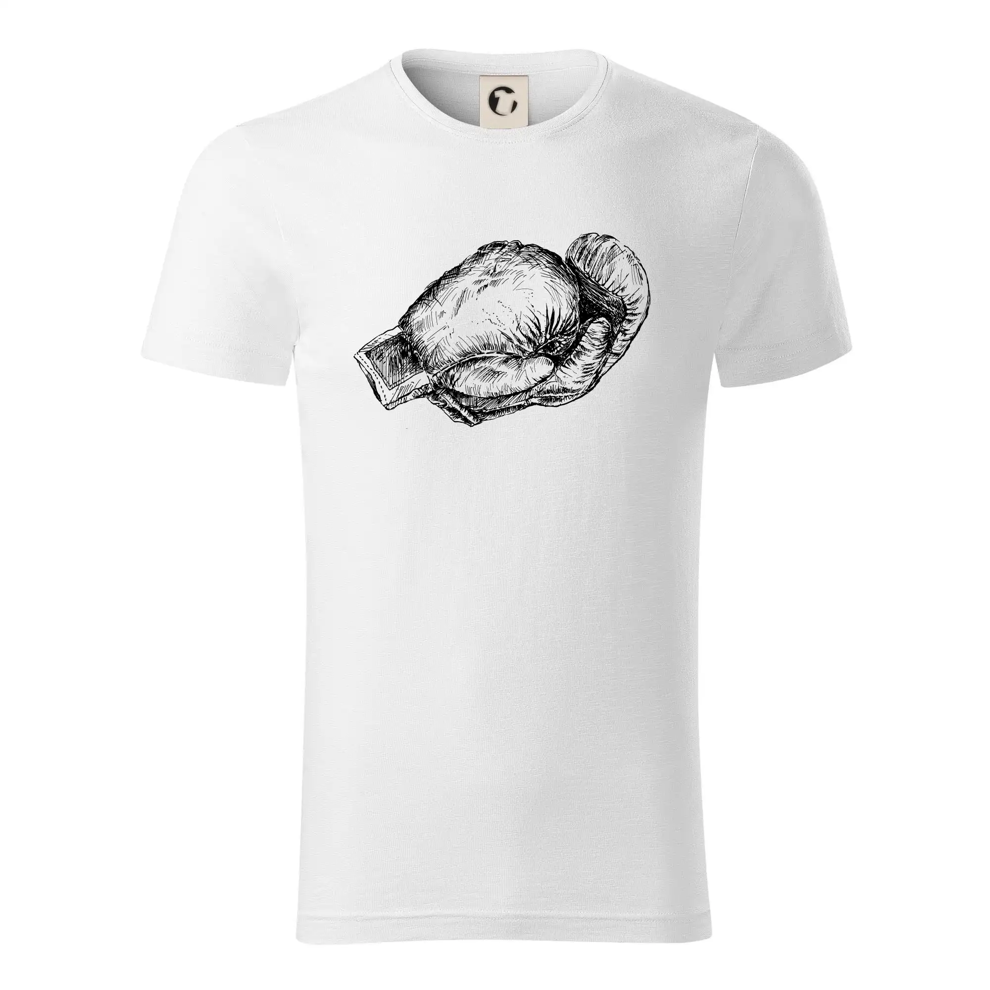 Tričká na box - Rukavice kreslené na šírku - Tričko z organickej bavlny