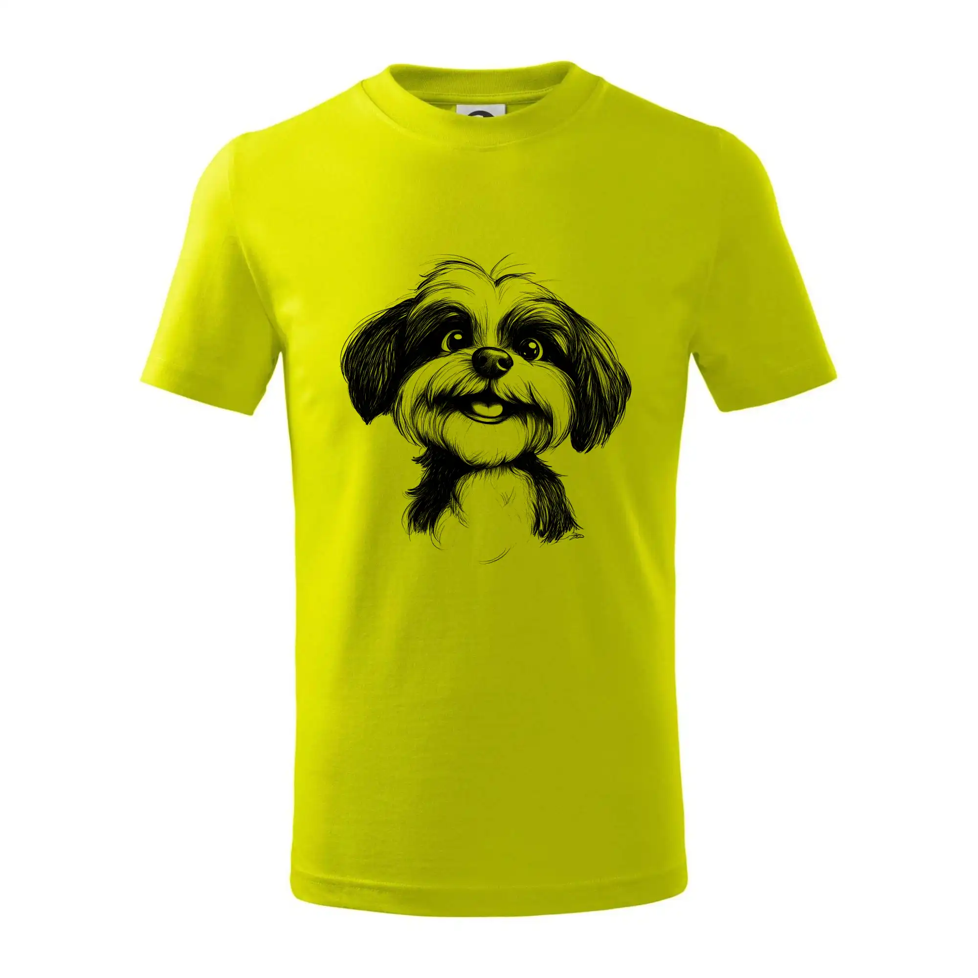 Lhasa Apso karikatura hlava