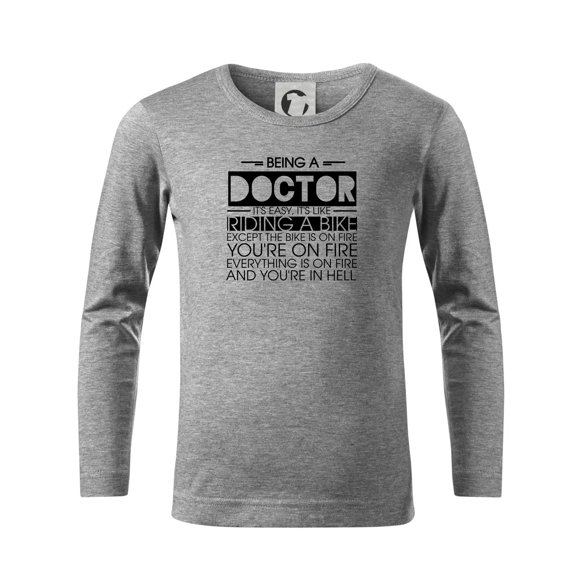 Being a doctor - bike - Tričko detské Long Sleeve