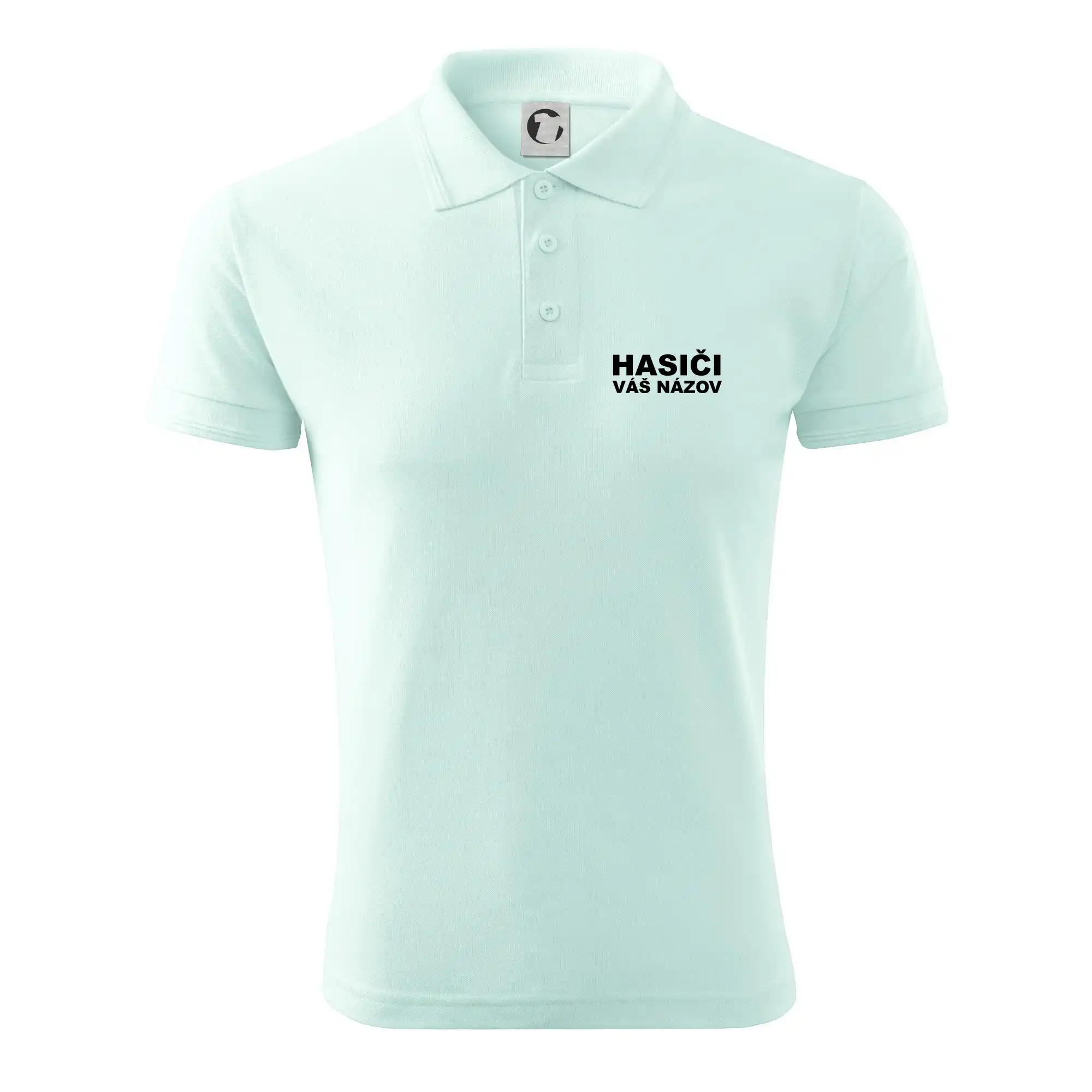 Originálne tričká pre hasičov - Hasiči nápis (názov zboru - vlastný nápis) - Polokošeľa pánska Pique Polo 203