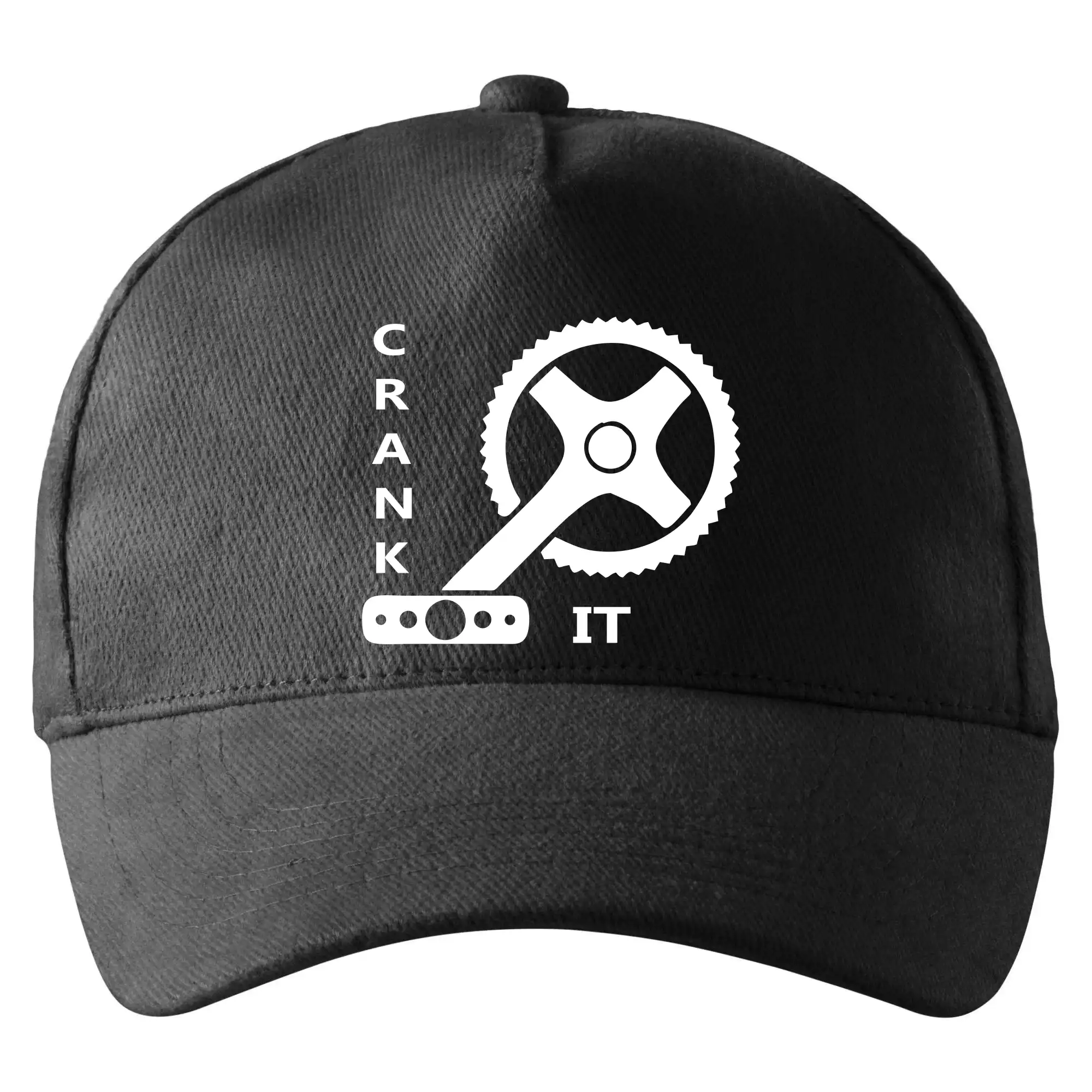 Tričko ako darček pre cyklistu - Crank it - Šiltovka so zahnutým šiltom a mosaznou sponou