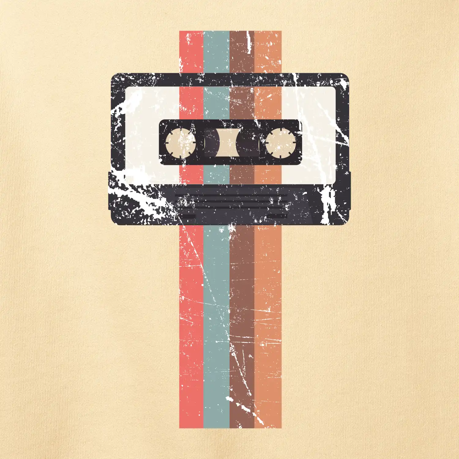 Retro kazeta - pruhy