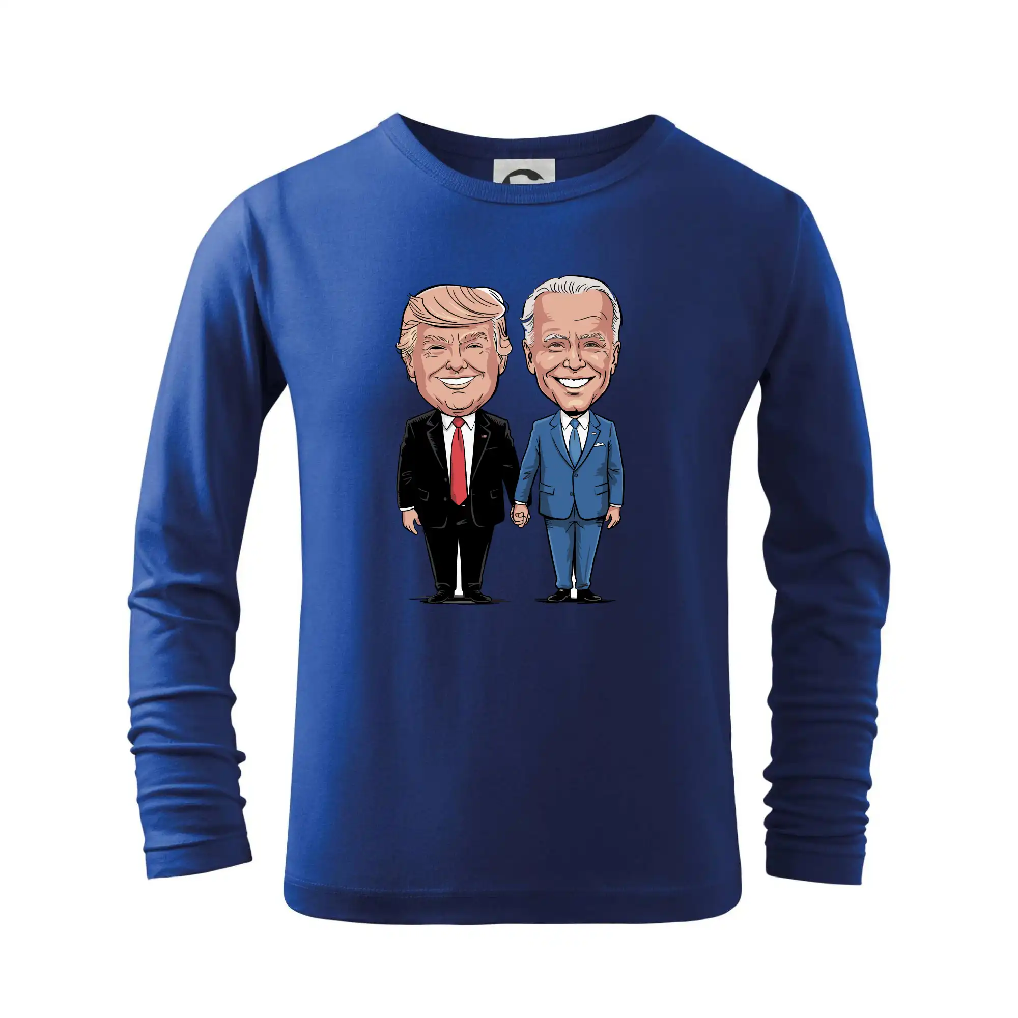 Politické tričká - Trump a Biden - veľký kamaráti - Tričko detské Long Sleeve