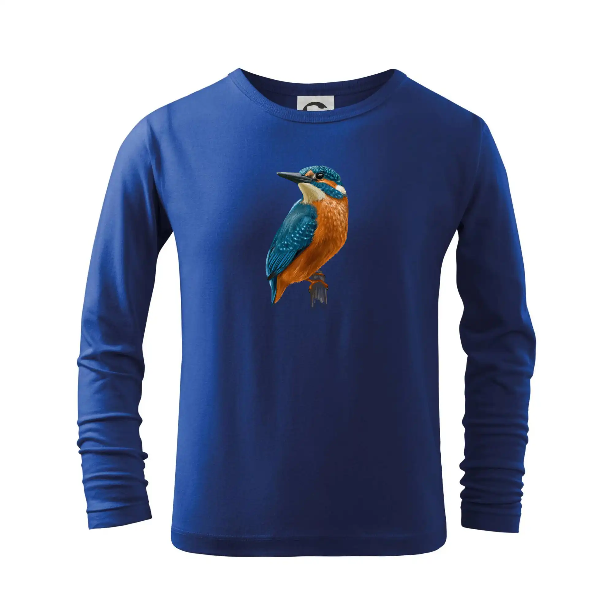 Tričko s motívmi vtákov - Ľadnáčik kreslený - Tričko detské Long Sleeve