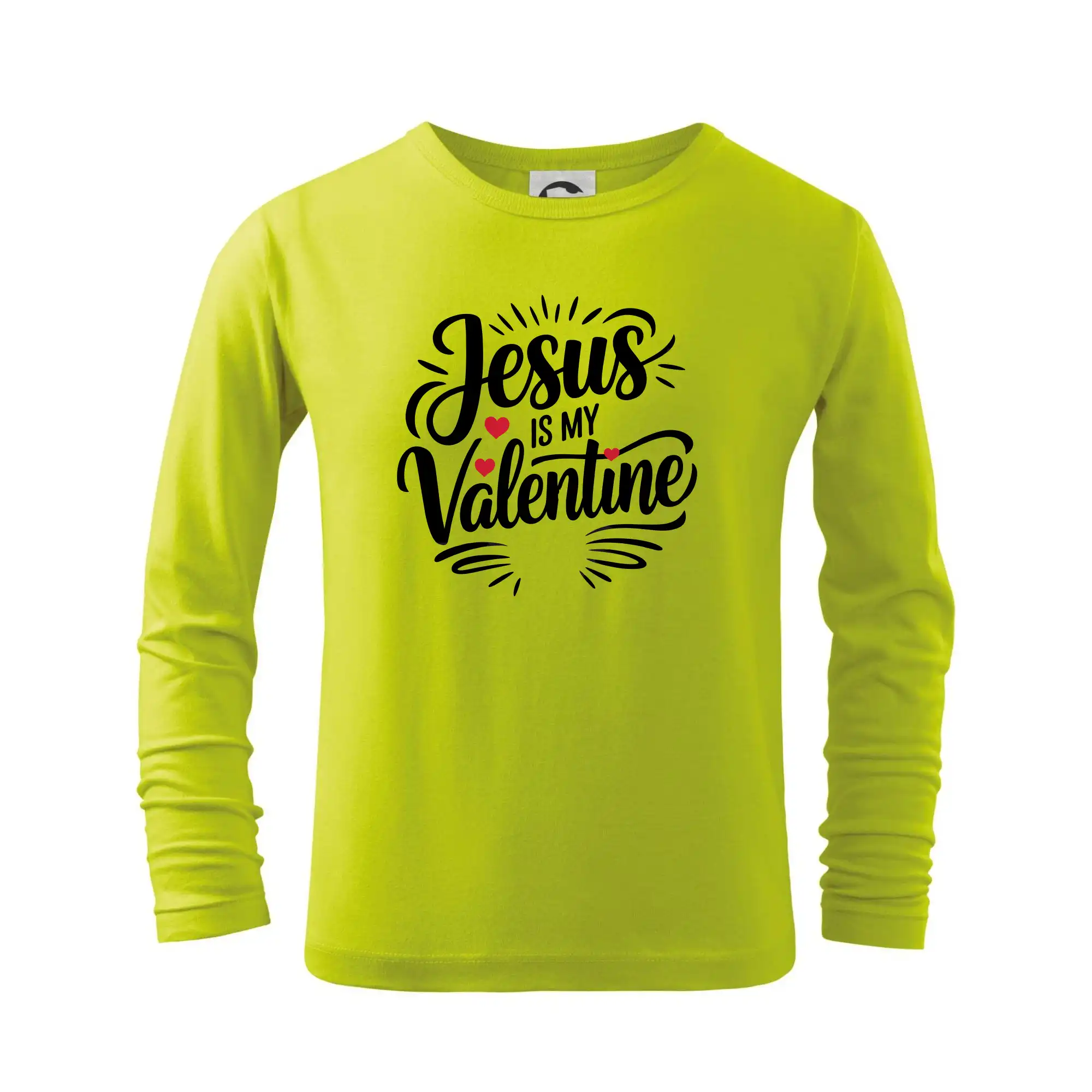 Jesus is my valentine - Tričko detské Long Sleeve