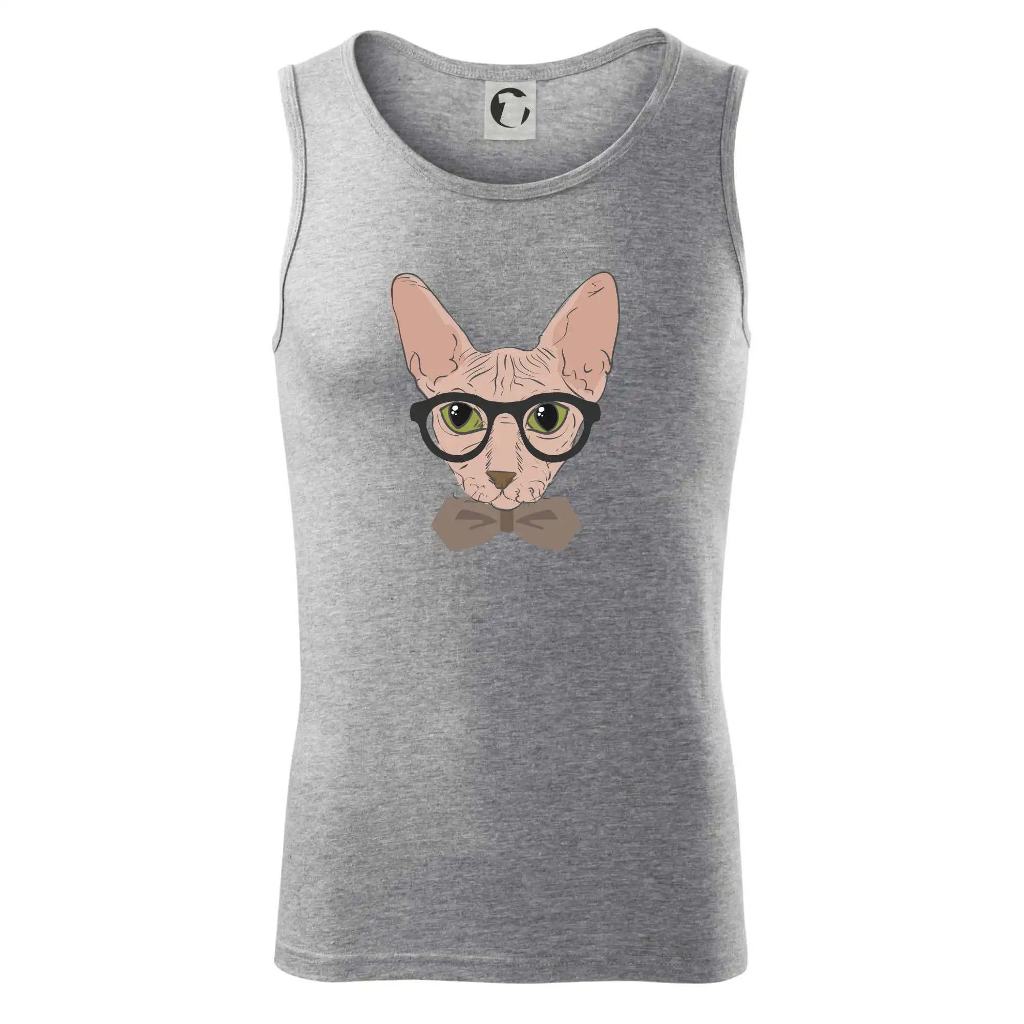Vtipná tričká s mačkou - Hipster sphynx - Tielko pánske Core