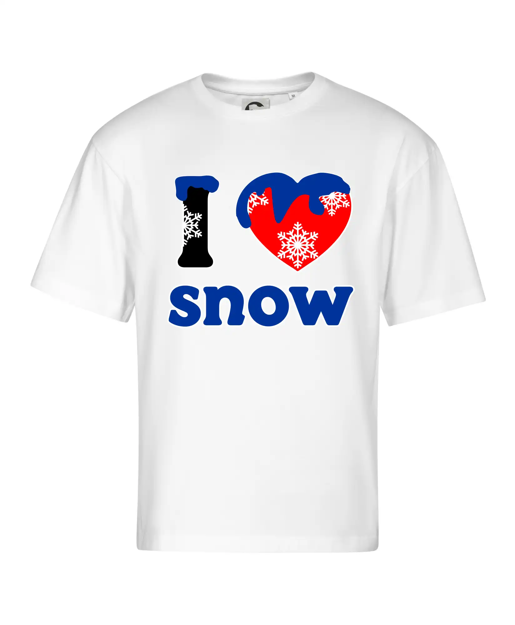 Lyže a Snowboard - I love snow - Stage unisex - OVERSIZE