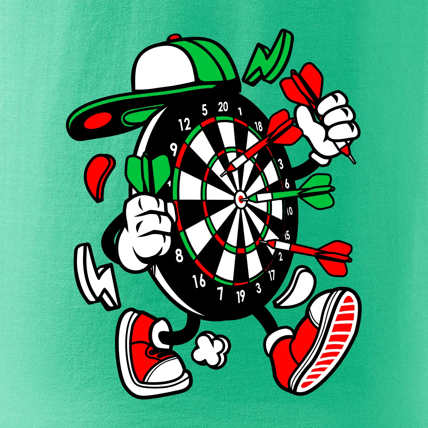 Šipkař kreslený terč