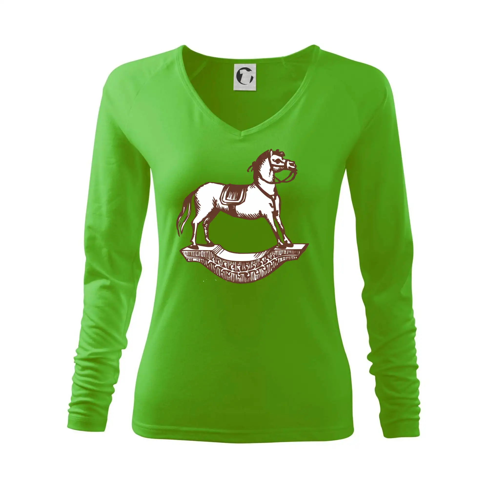 Tričká s koňmi - Hojdací kôň - Tričko dámske Elegance