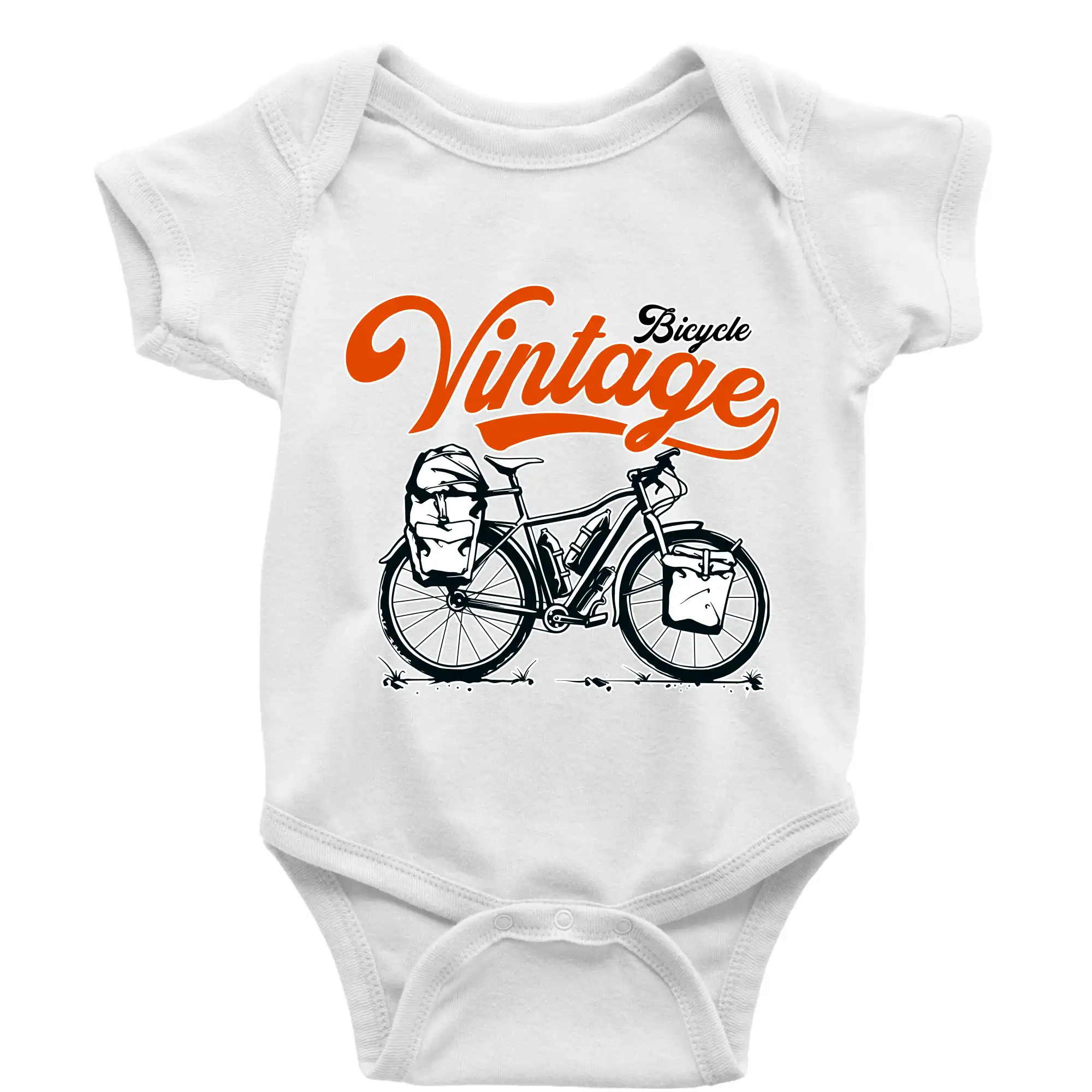 Tričko ako darček pre cyklistu - Bicycle Vintage - Body dojčenské s krátkym rukávom