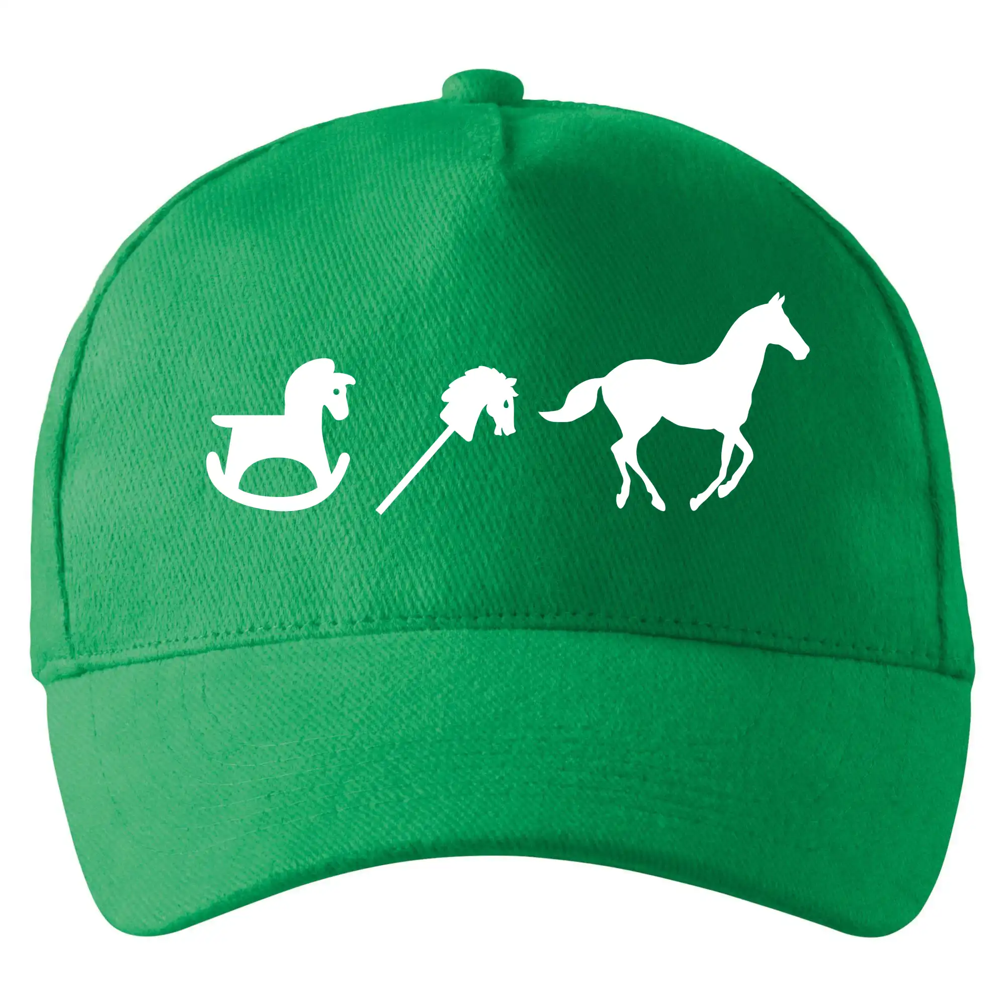 Tričká s koňmi - Evolúcia kone - Šiltovka so zahnutým šiltom a mosaznou sponou