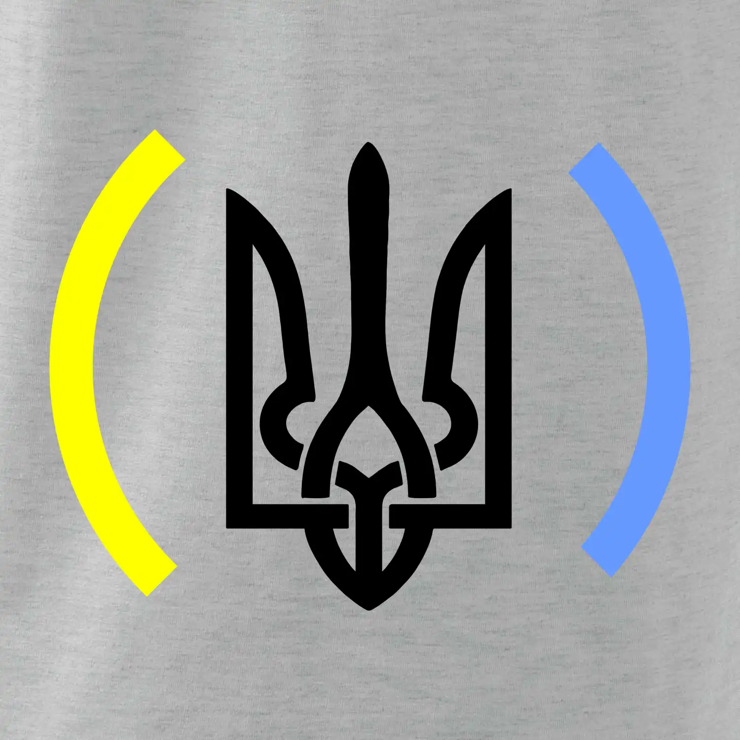 Ukrajina trojzubec s barvami