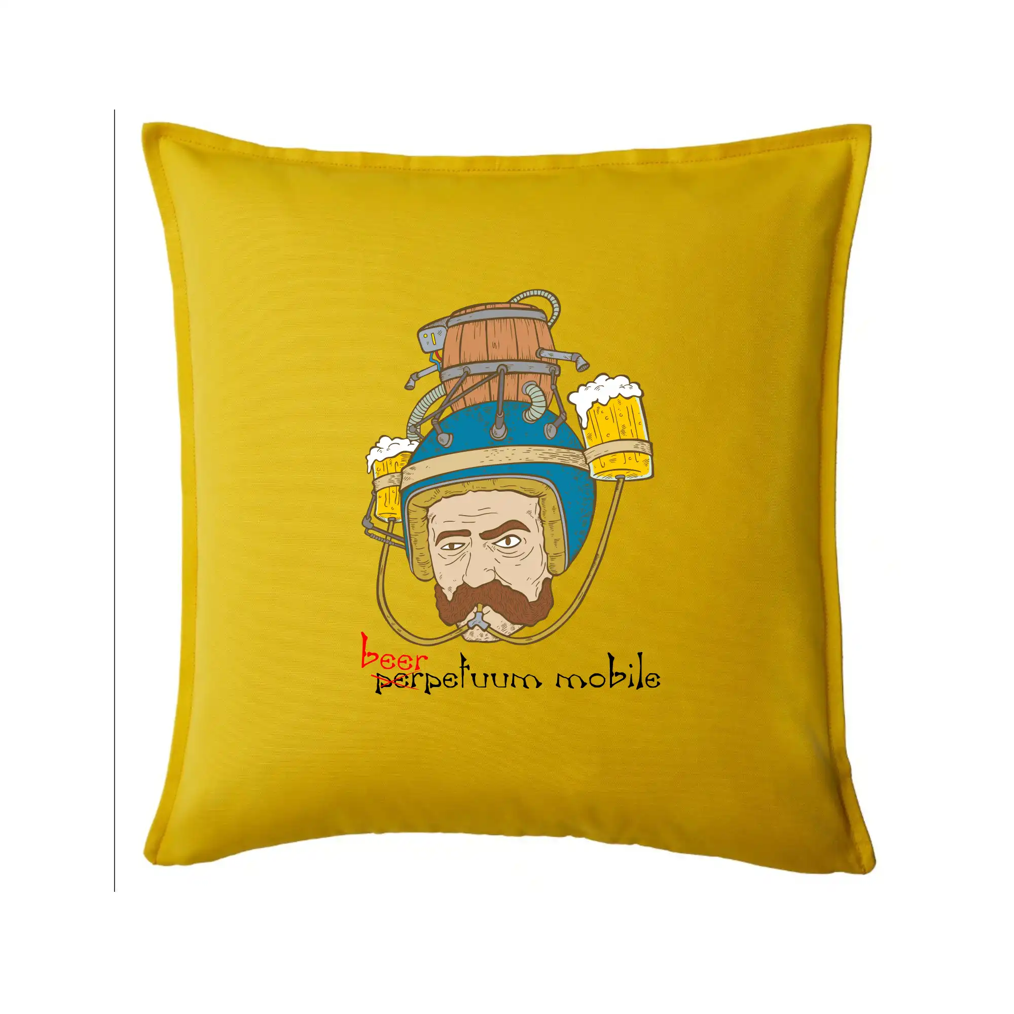 Vtipná tričká pre pivárov - Beerpetuum mobile - Vankúš 50x50