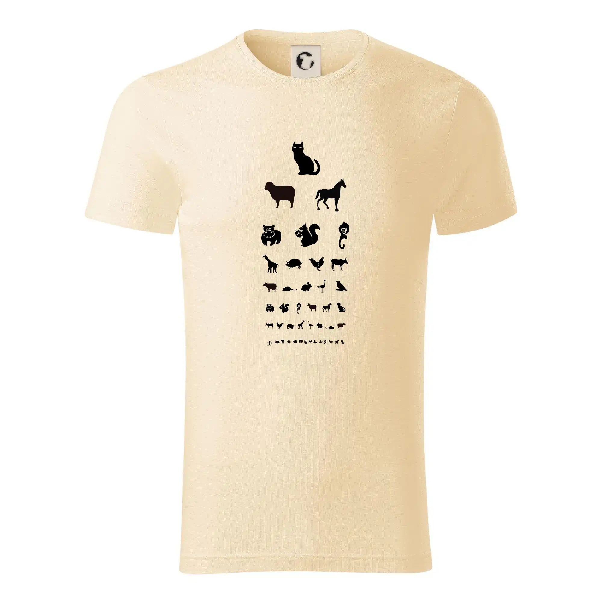 Očný test zvieratká - Tričko z organickej bavlny