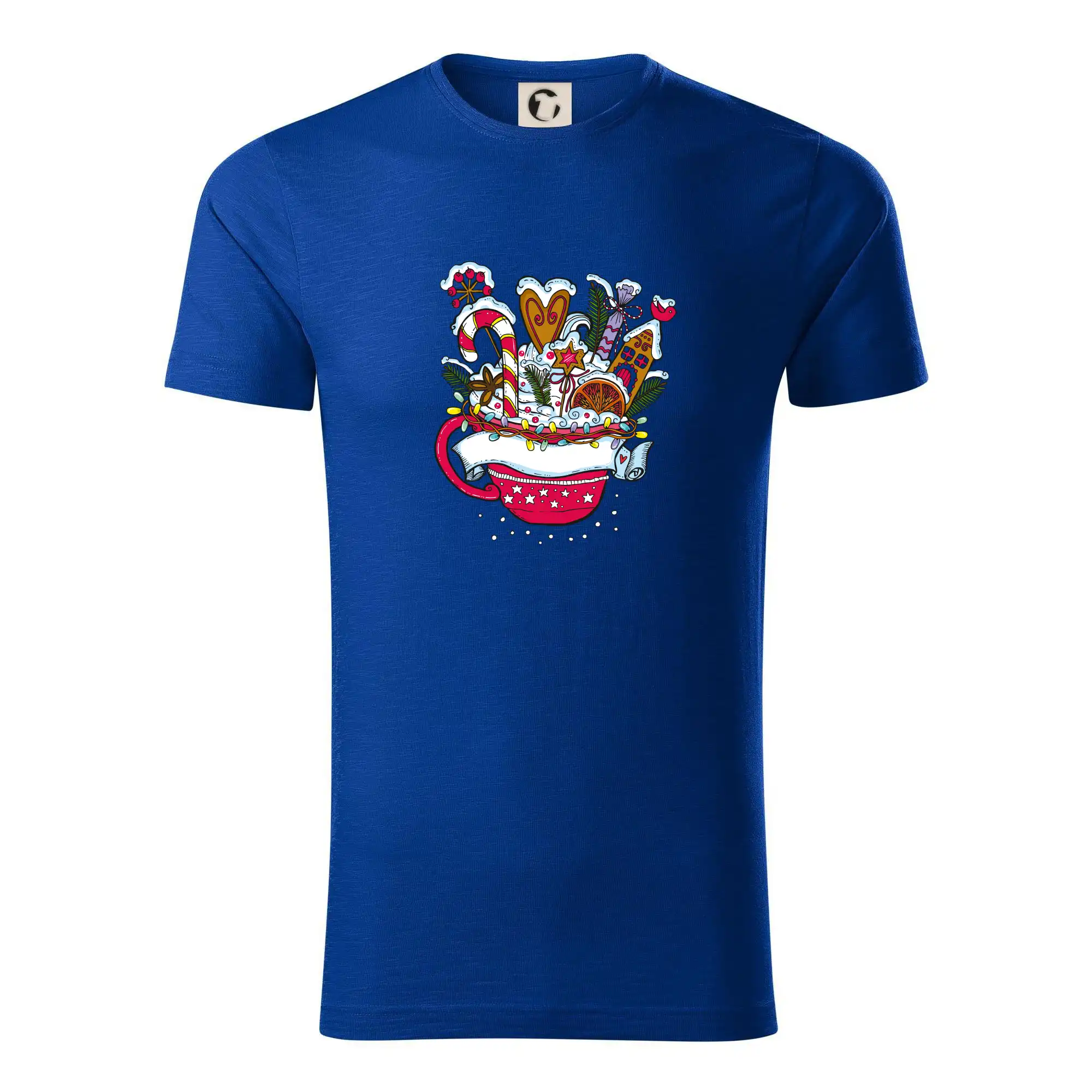 Vianočné tričká - Vianočný Punč - hrnček (Pecka design) - Tričko z organickej bavlny