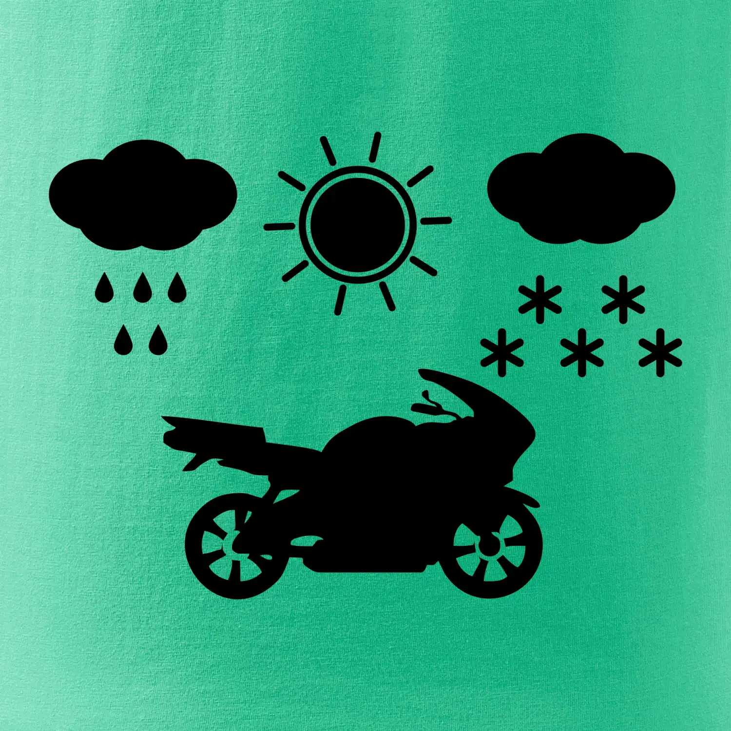 Motorkář za každého počasí - silnice