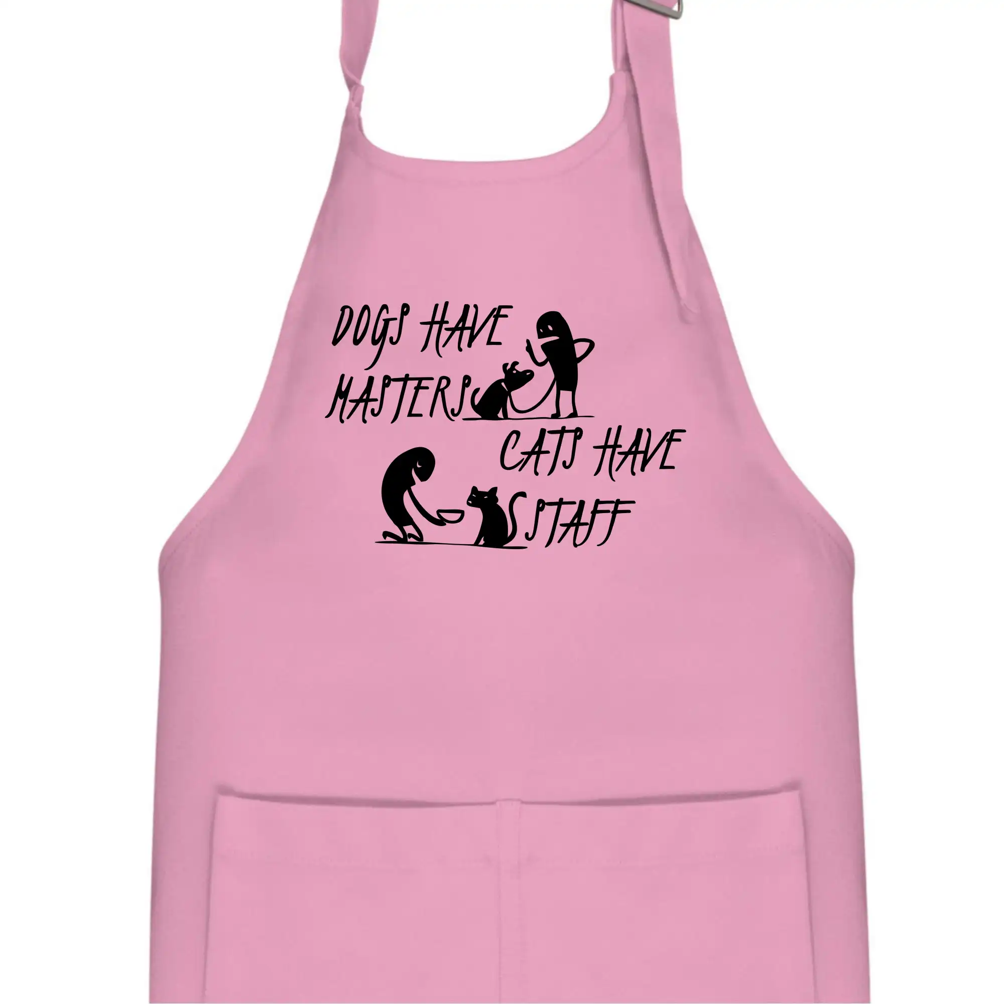 Dogs have masters, cats have staff