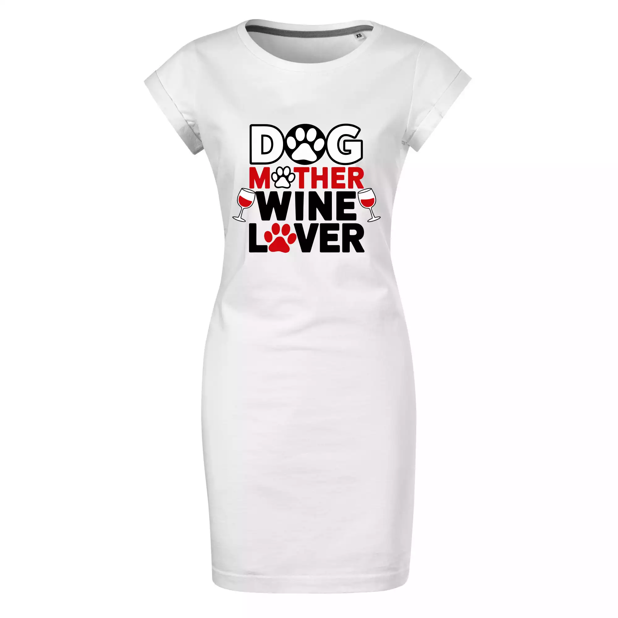Dog mother wine lover