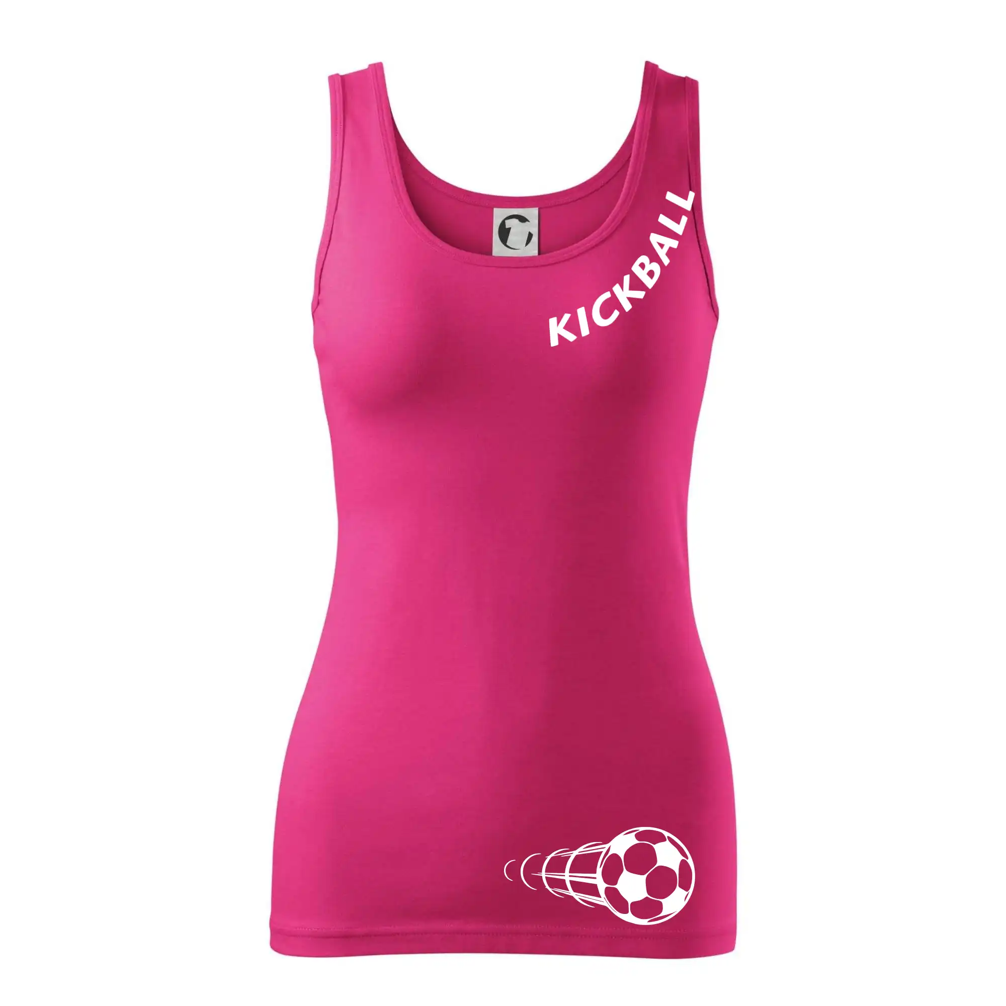 Kickball nápis šikmo