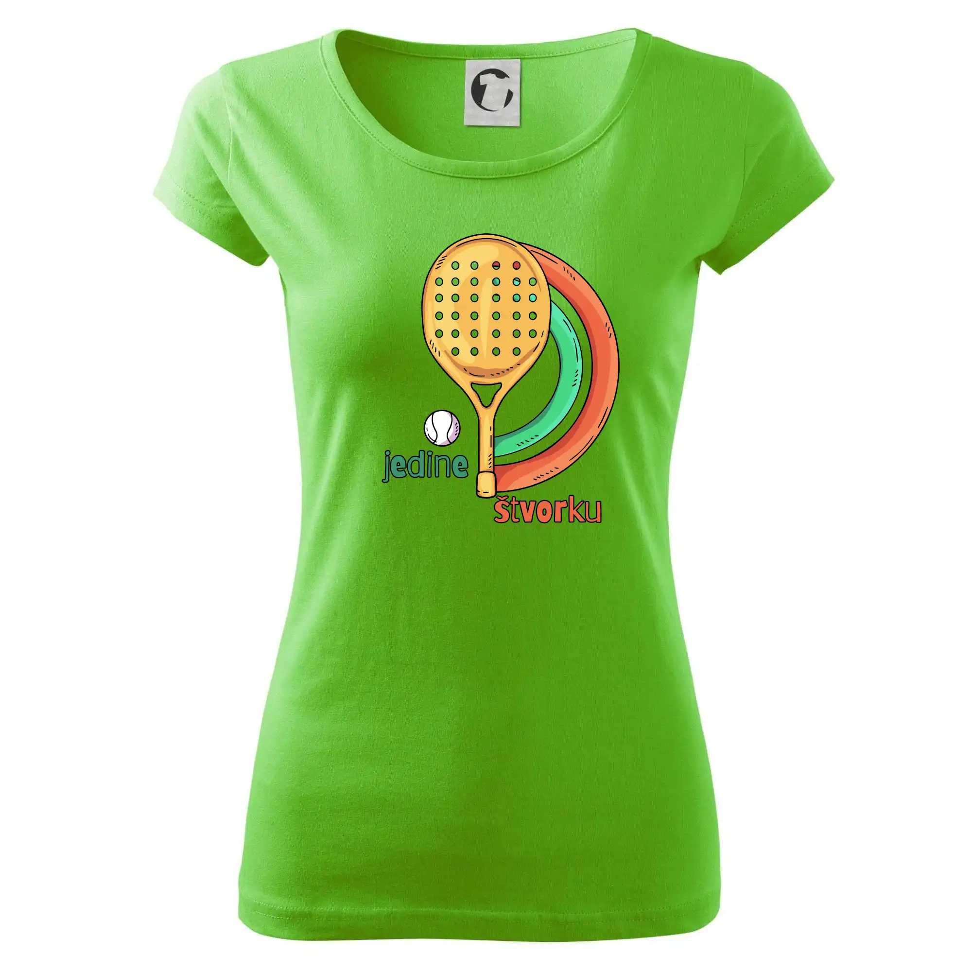 Tričká s motívmi Padel tenis - Padel jedine štvorku - Dámske tričko Pure