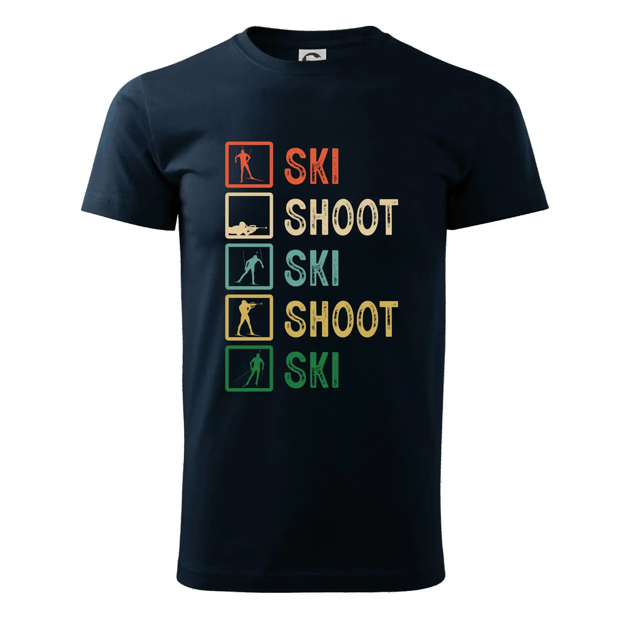 Biatlon ski shoot ski