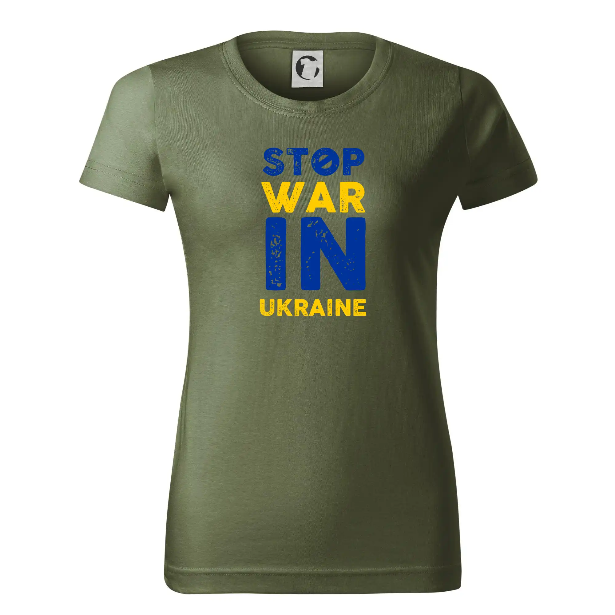 Barevný nápis Stop war in ukraine