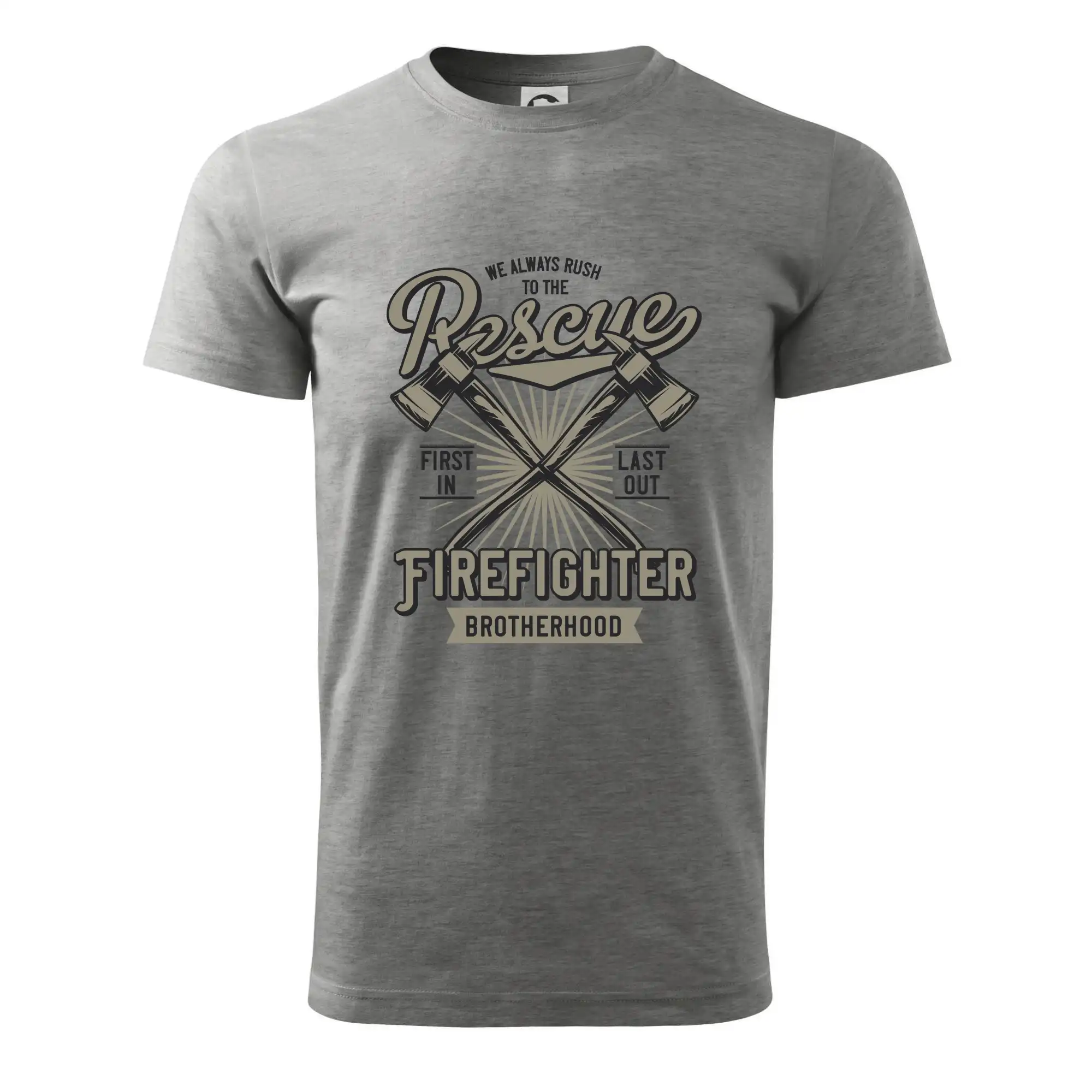 Originálne tričká pre hasičov - Rescue Firefighter - Klasické pánske tričko vyššej gramáže