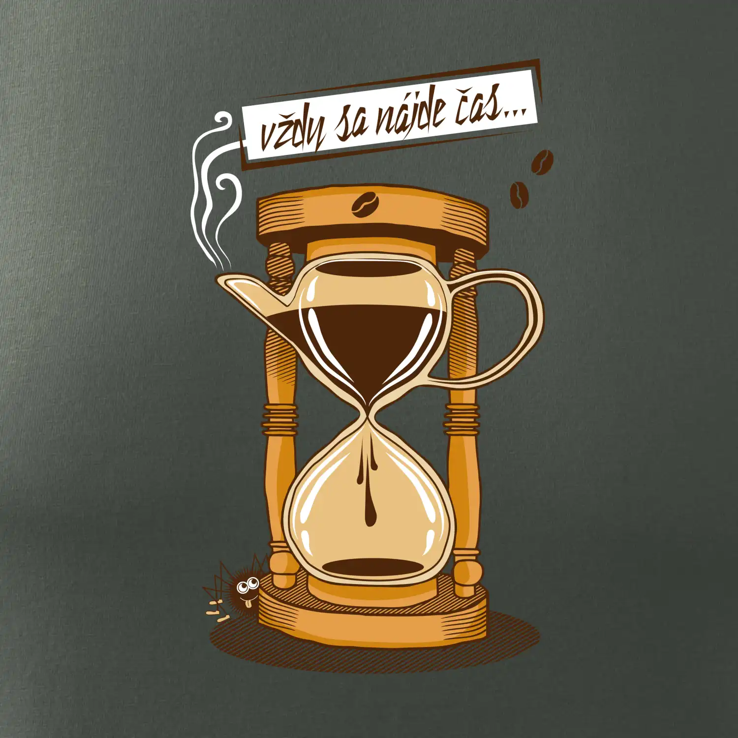 Vždy sa nájde čas na kávu (Pecka design)