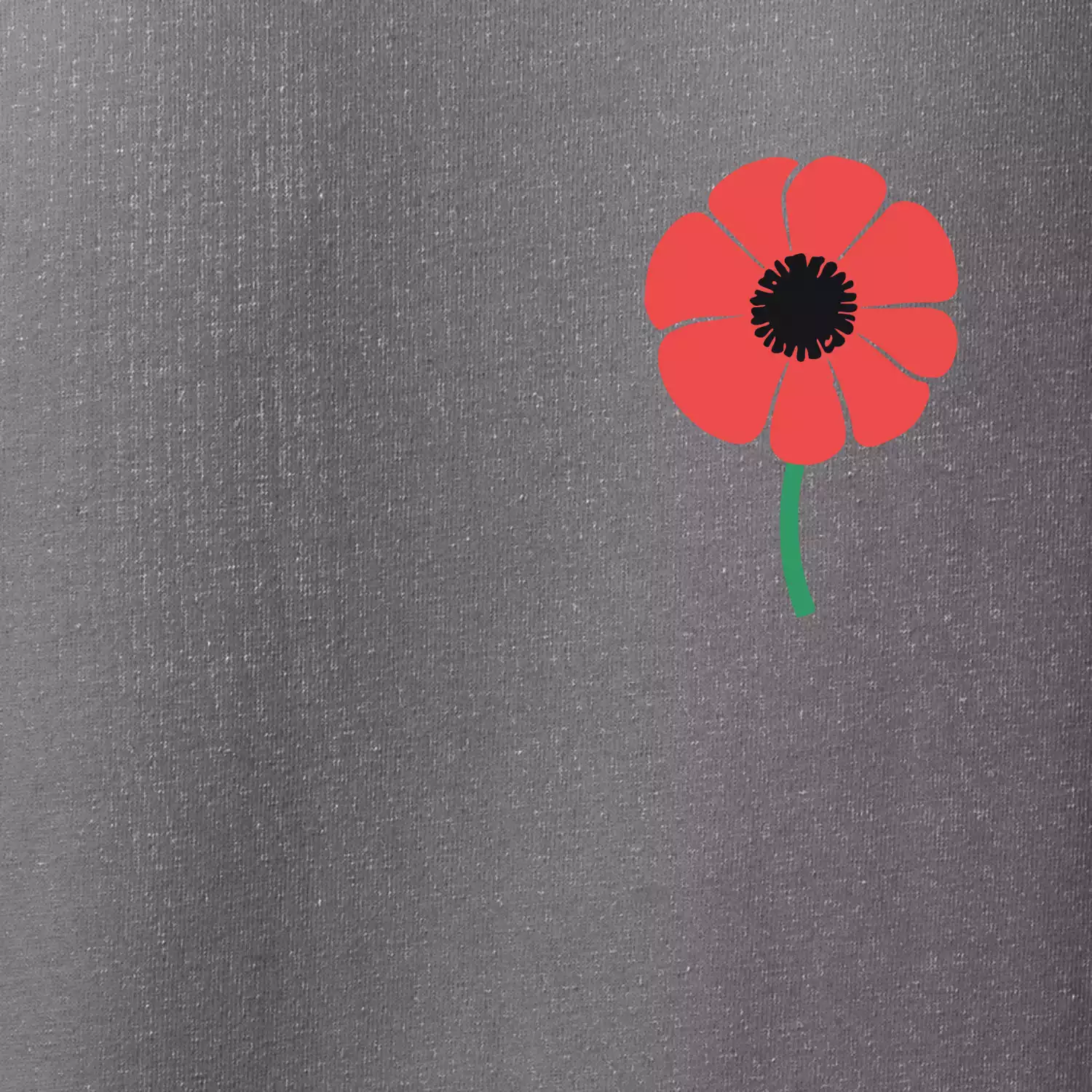 Vlčí mák ikonka na prsu