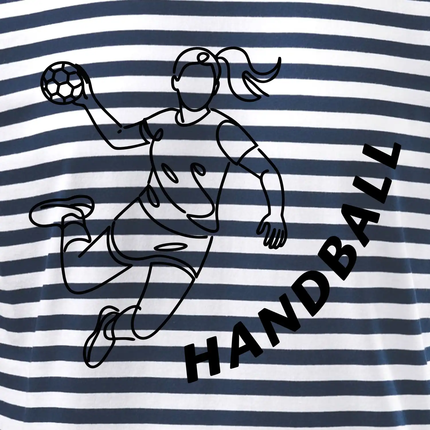 Handball nápis šikmo