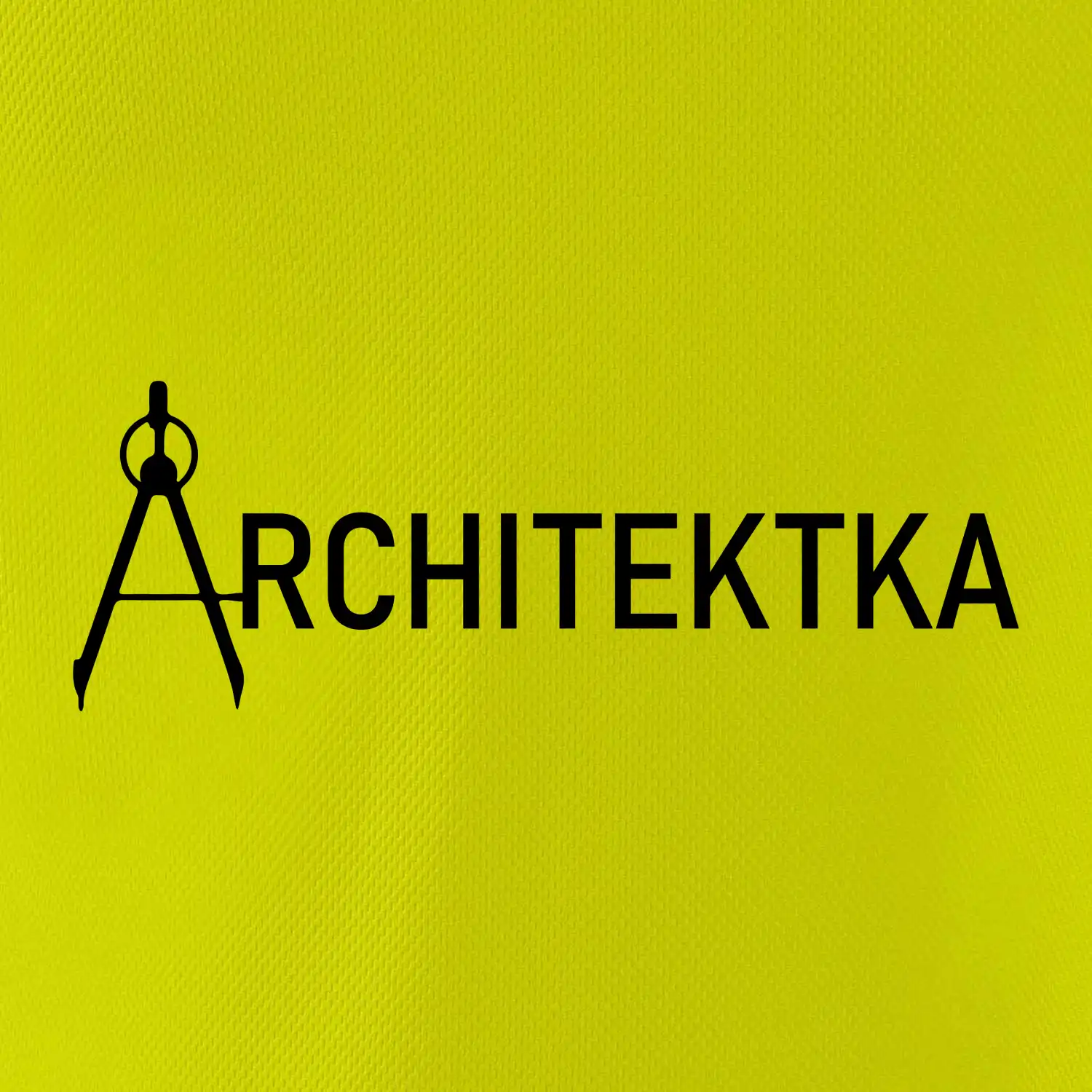 Architektka nápis