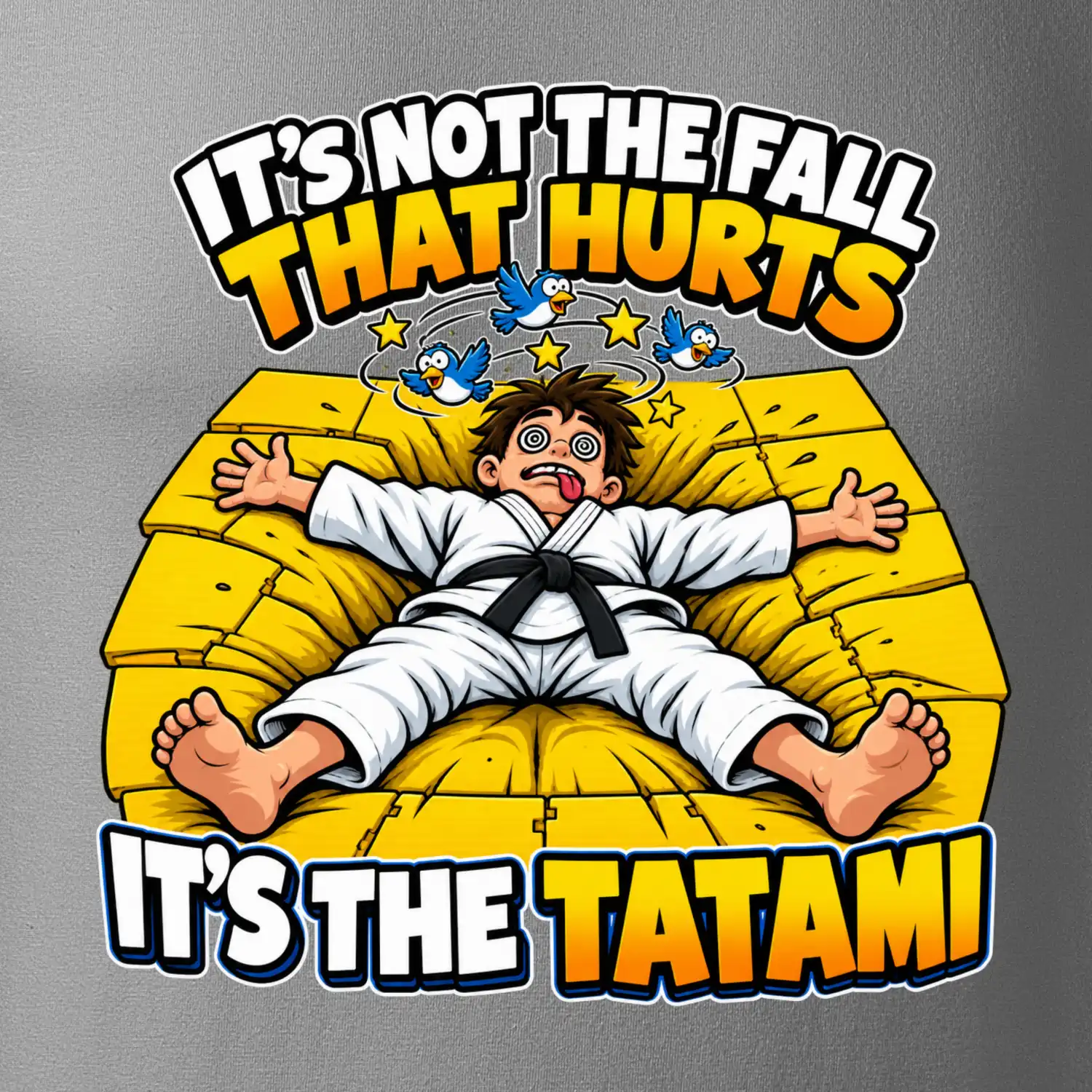 Pád bolí tatami judo