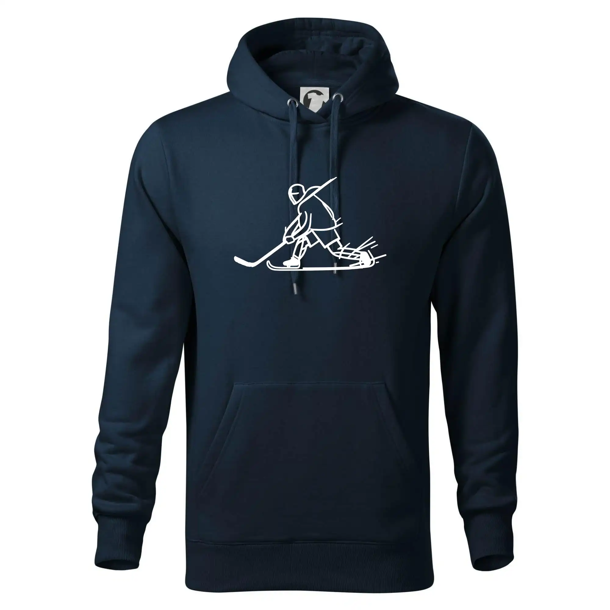 Kreslený hokejista tučnou fixou