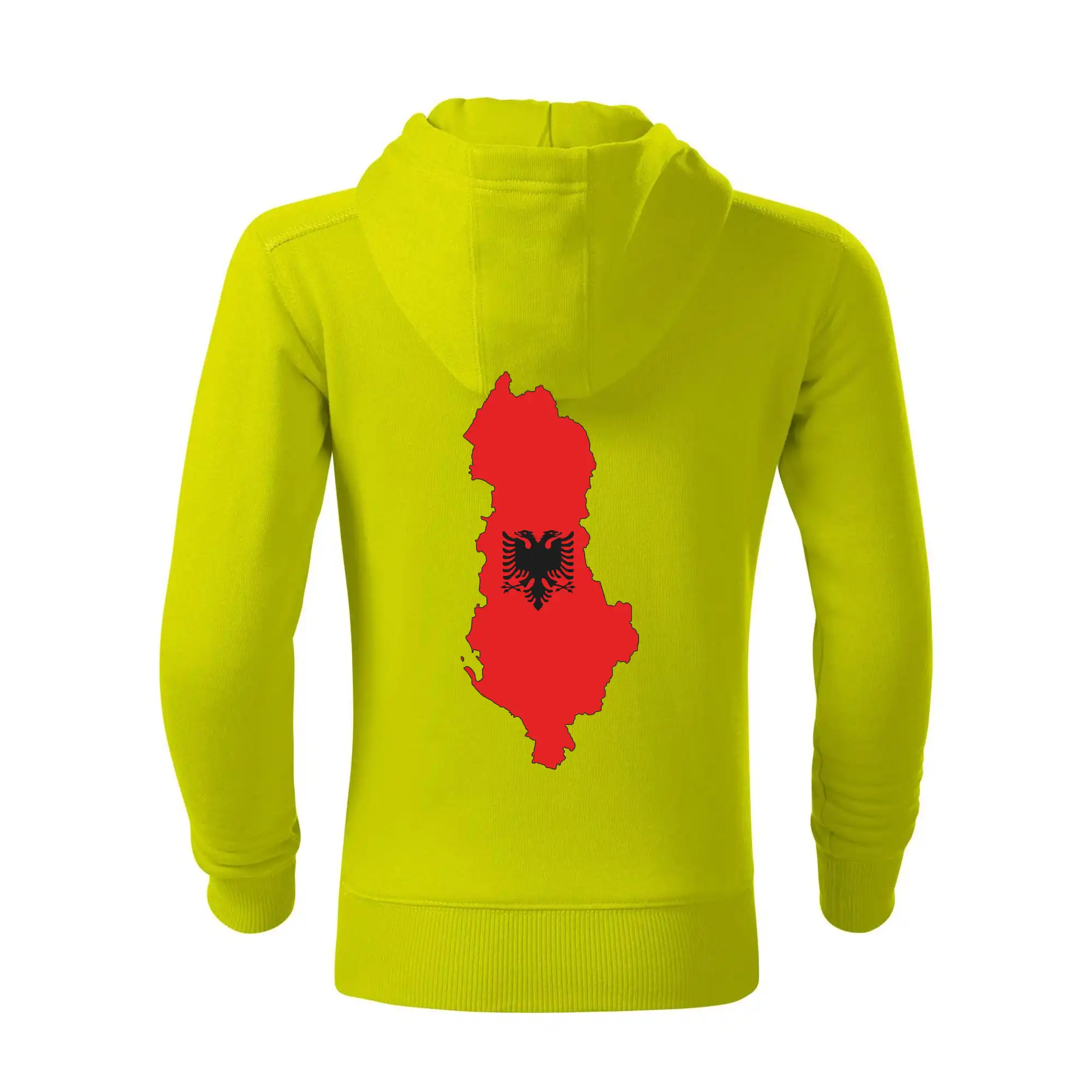 Albánie mapa a znak