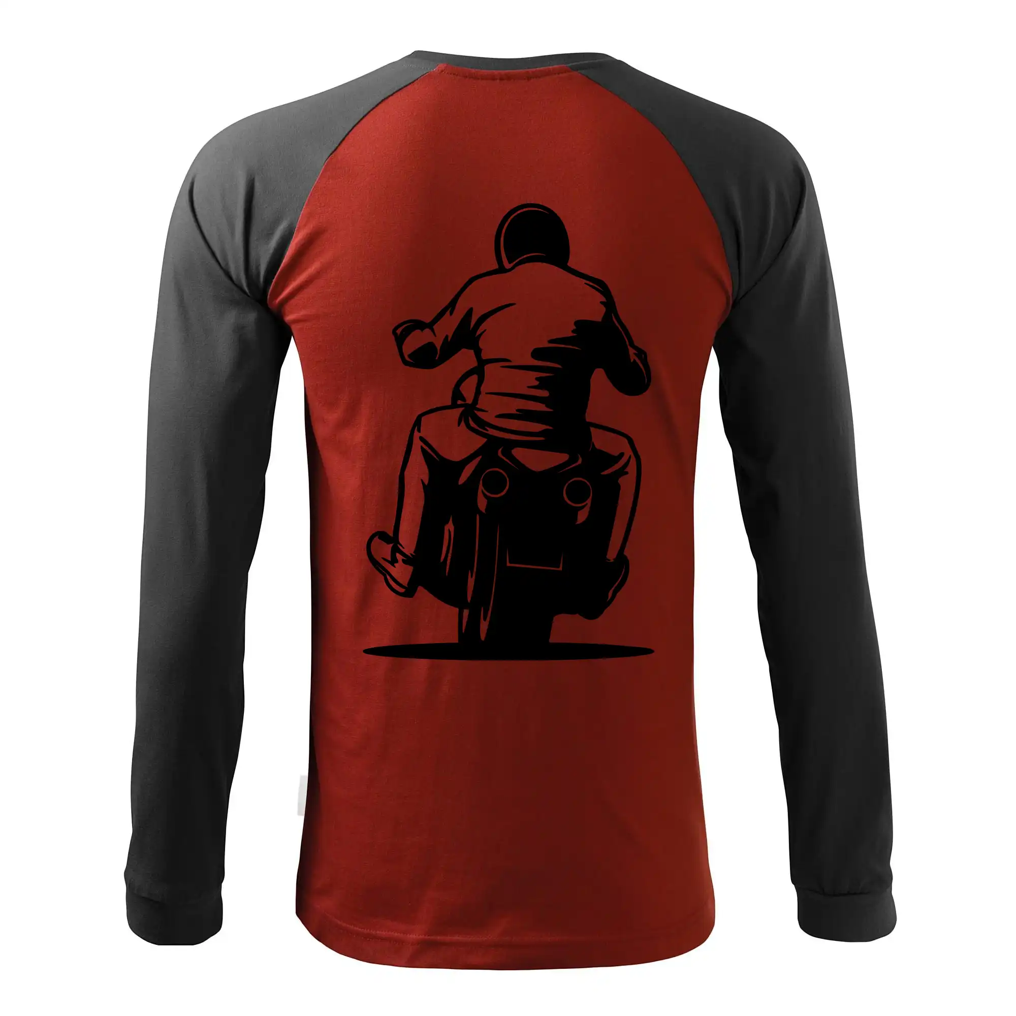 Motorkář na zádech - chopper