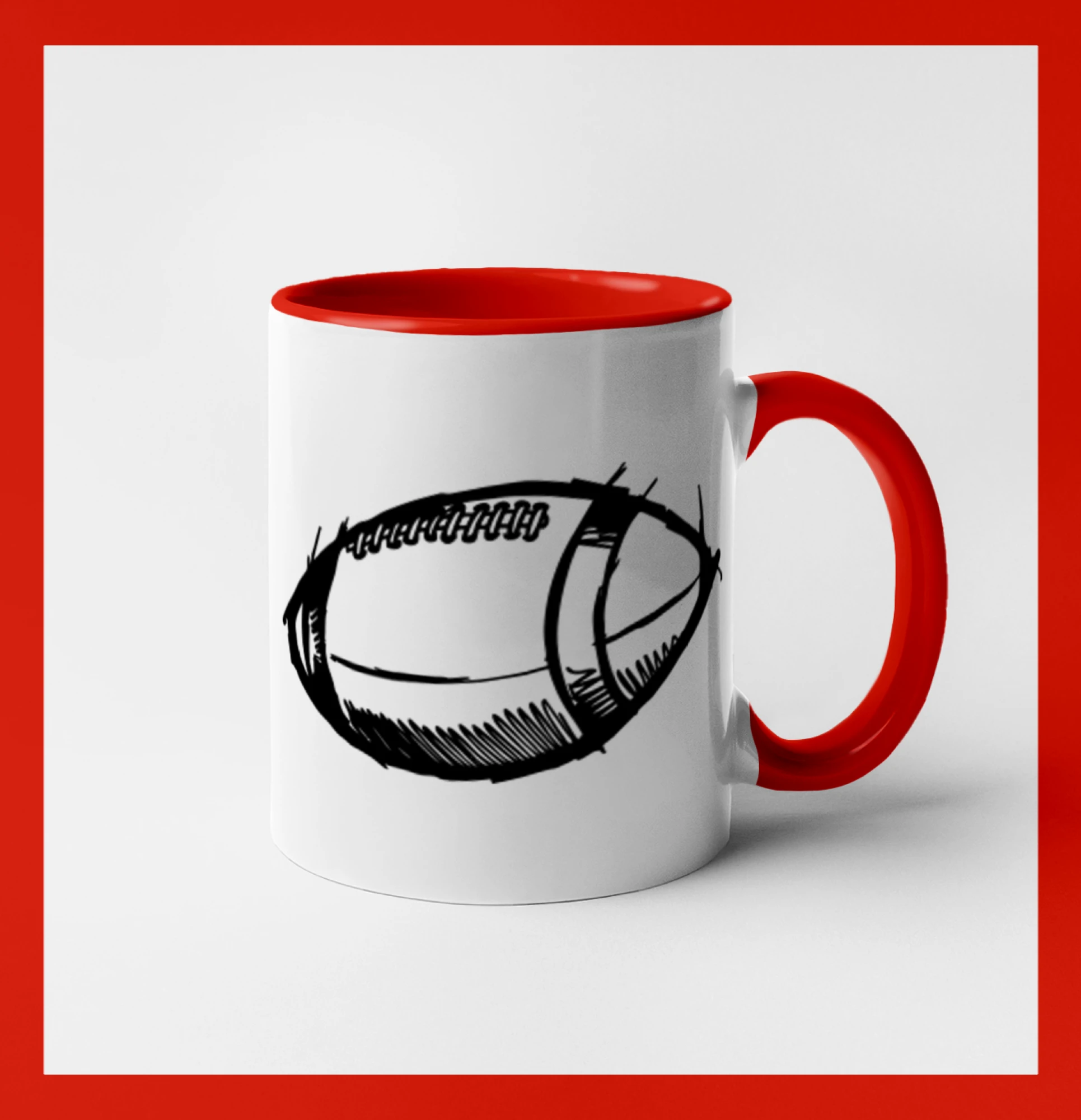 Americký fotbal míč skica