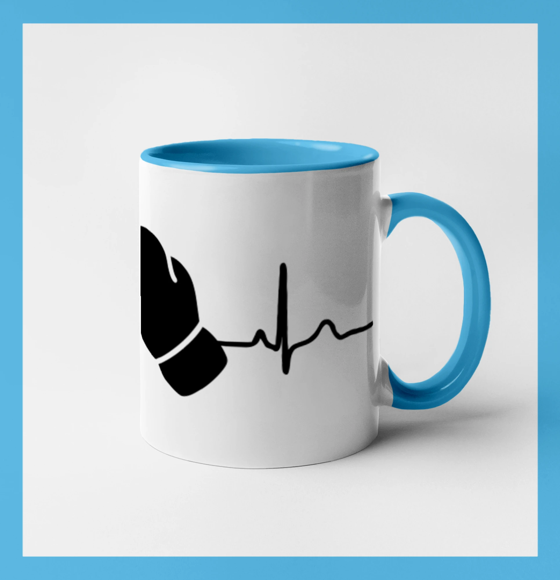 Tričká na box - EKG box rukavice - Hrnček 