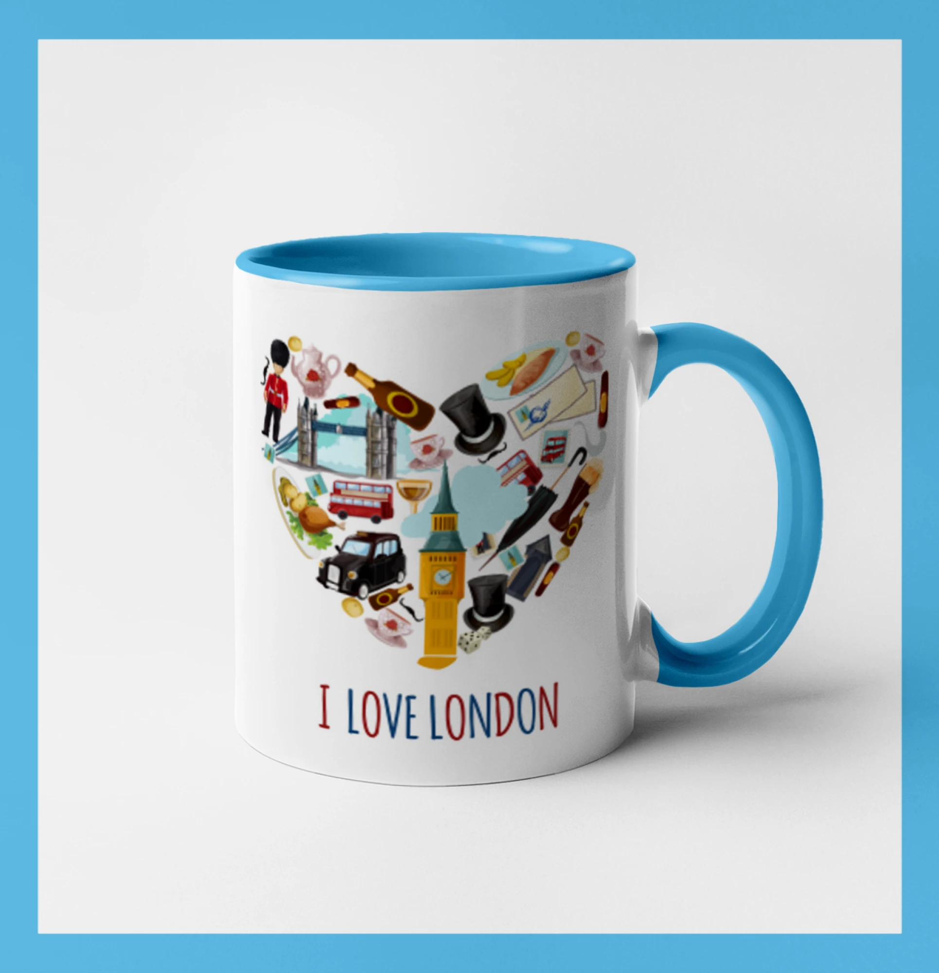 Tričká Anglicko - London turistic - Hrnček 