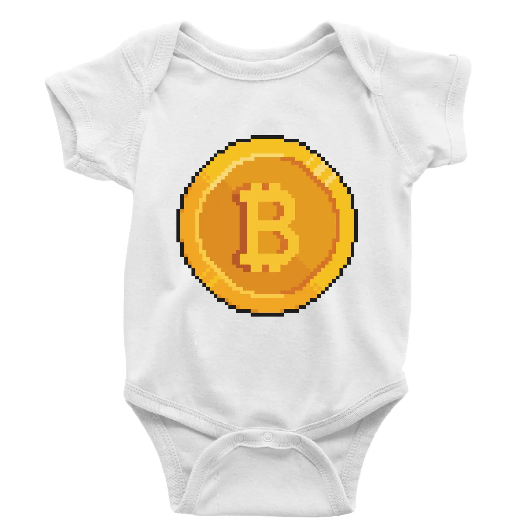 Bitcoin minca - Body dojčenské s krátkym rukávom