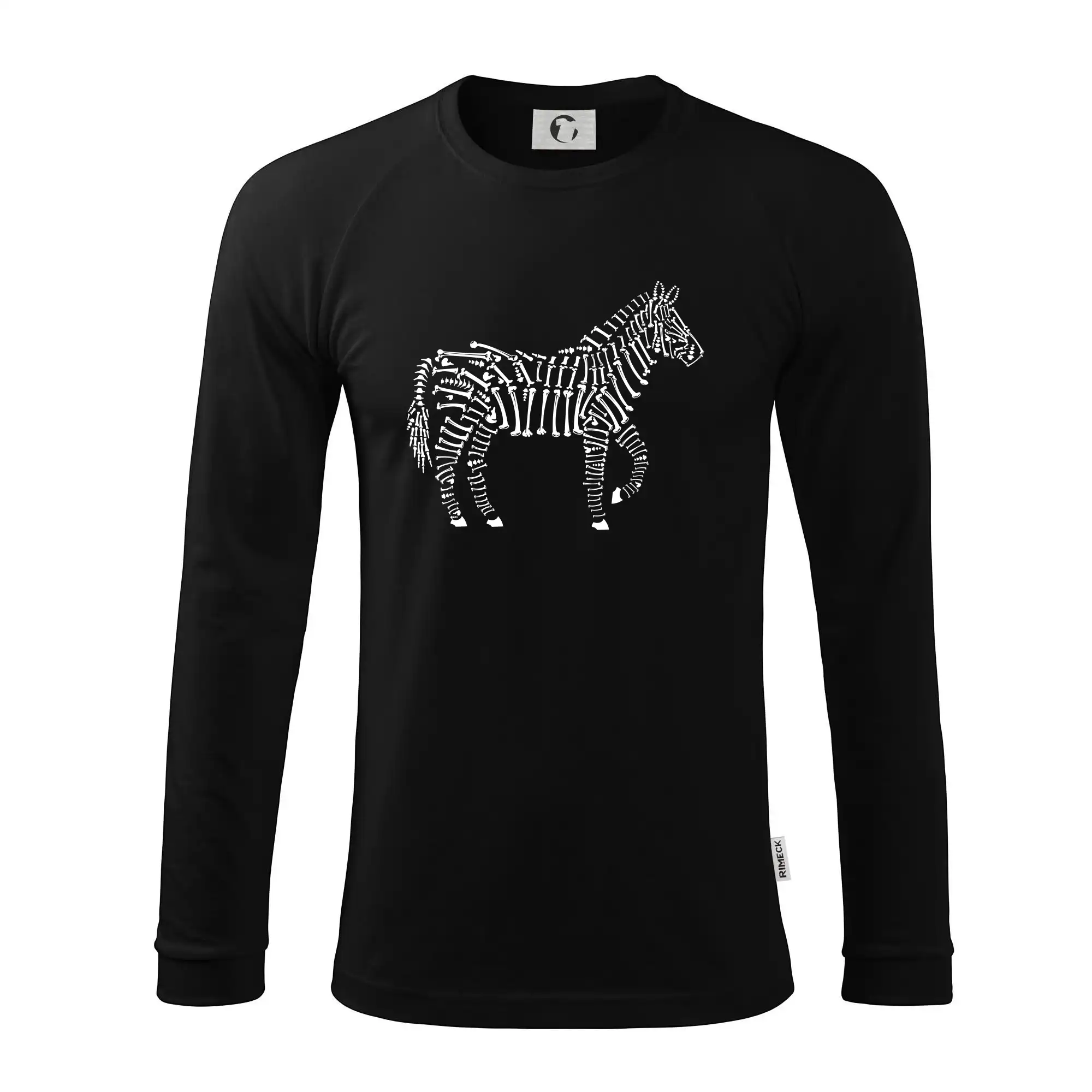 Tričká so zvieratami - Zebra Bones icons - Pánske tričko s dlhým rukávom LS130