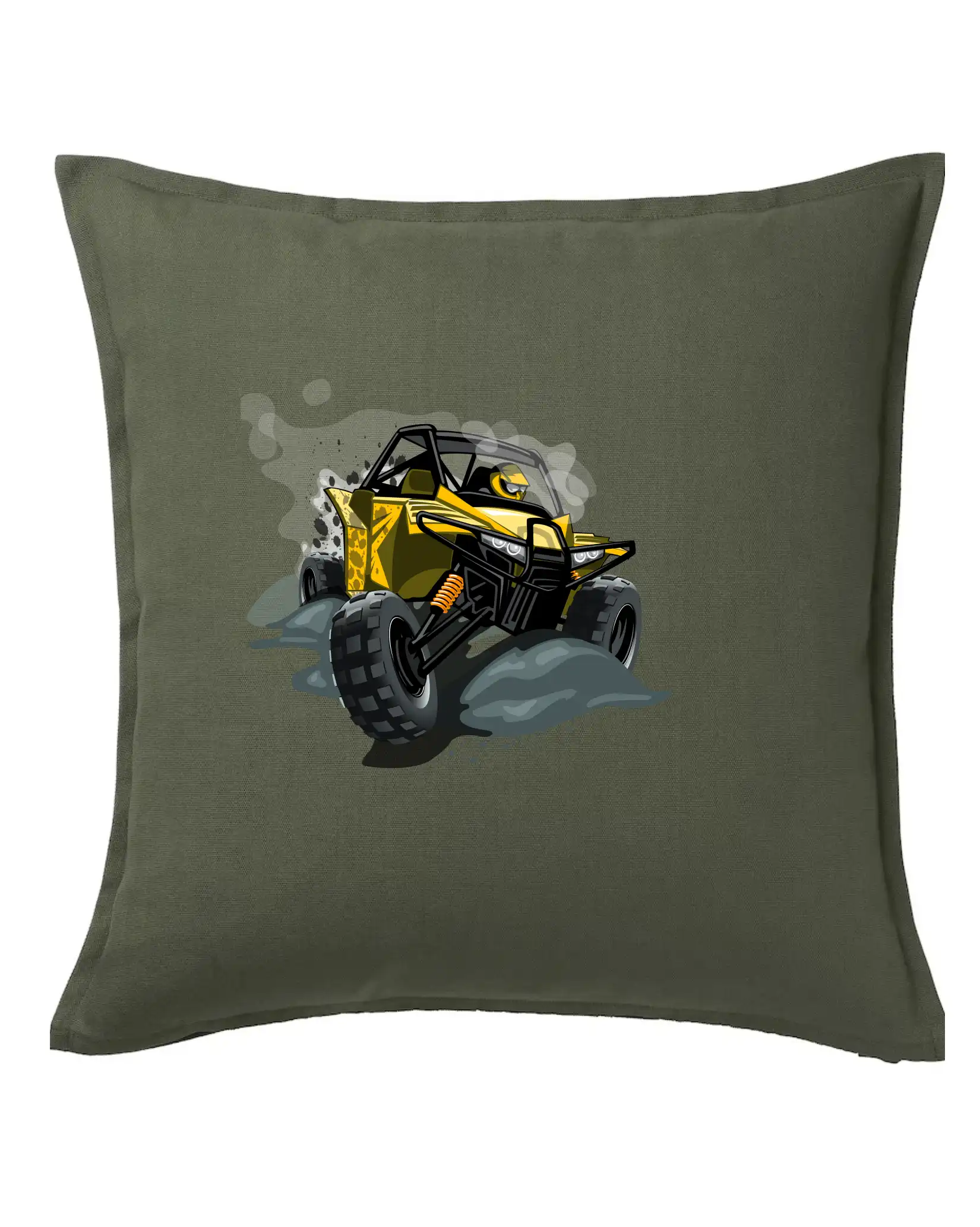 Tričko bugina - ATV bugina žltá - Vankúš 50x50