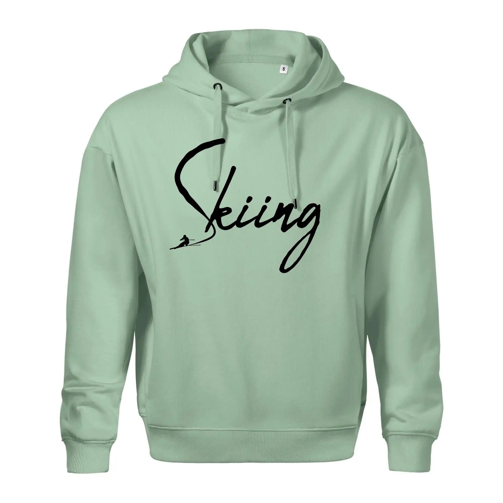 Skiing nápis lyžař