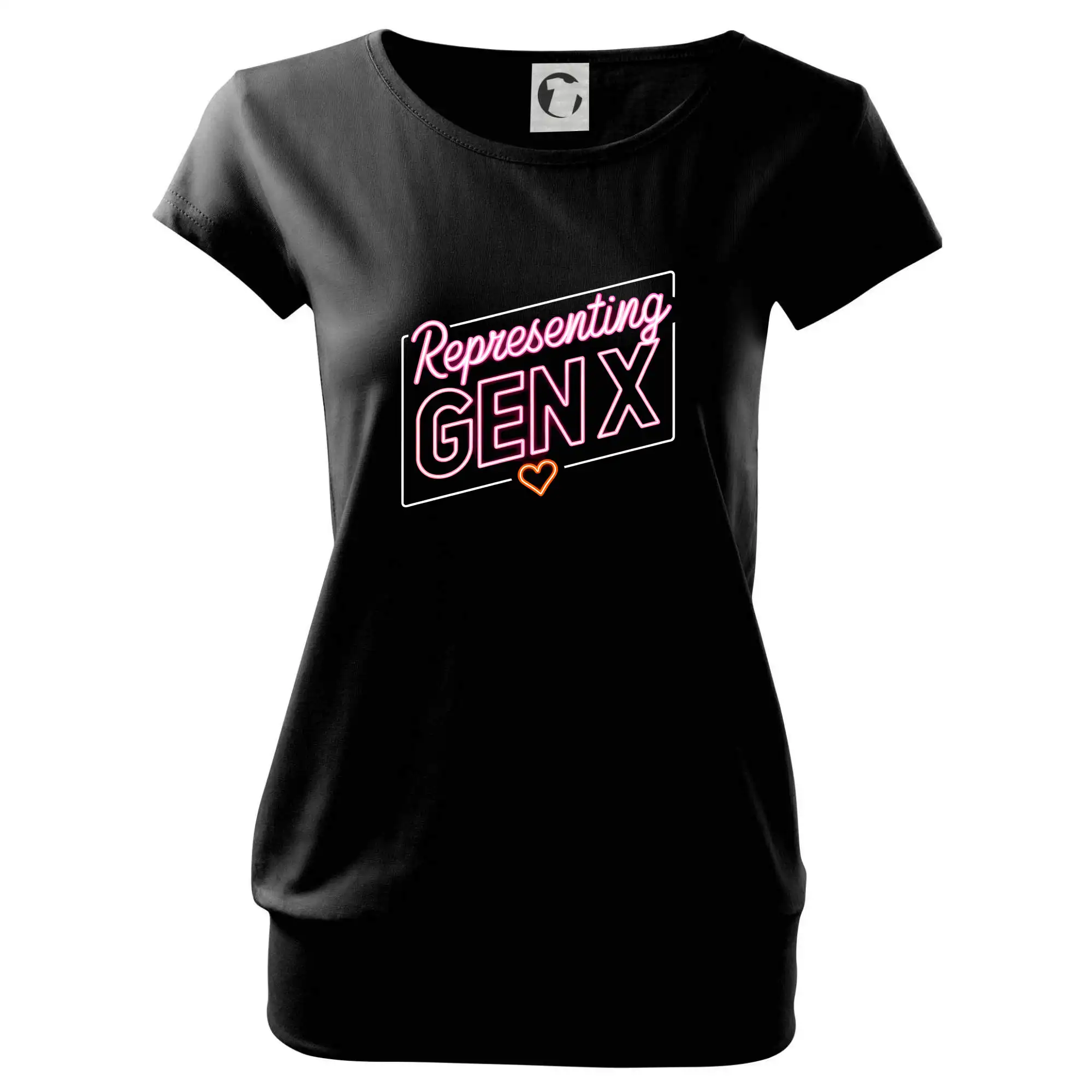 Tričká s motívmi ktoré frčia na internete - Generace X (Gen X) - Representing GEN X neon - Voľné tričko city