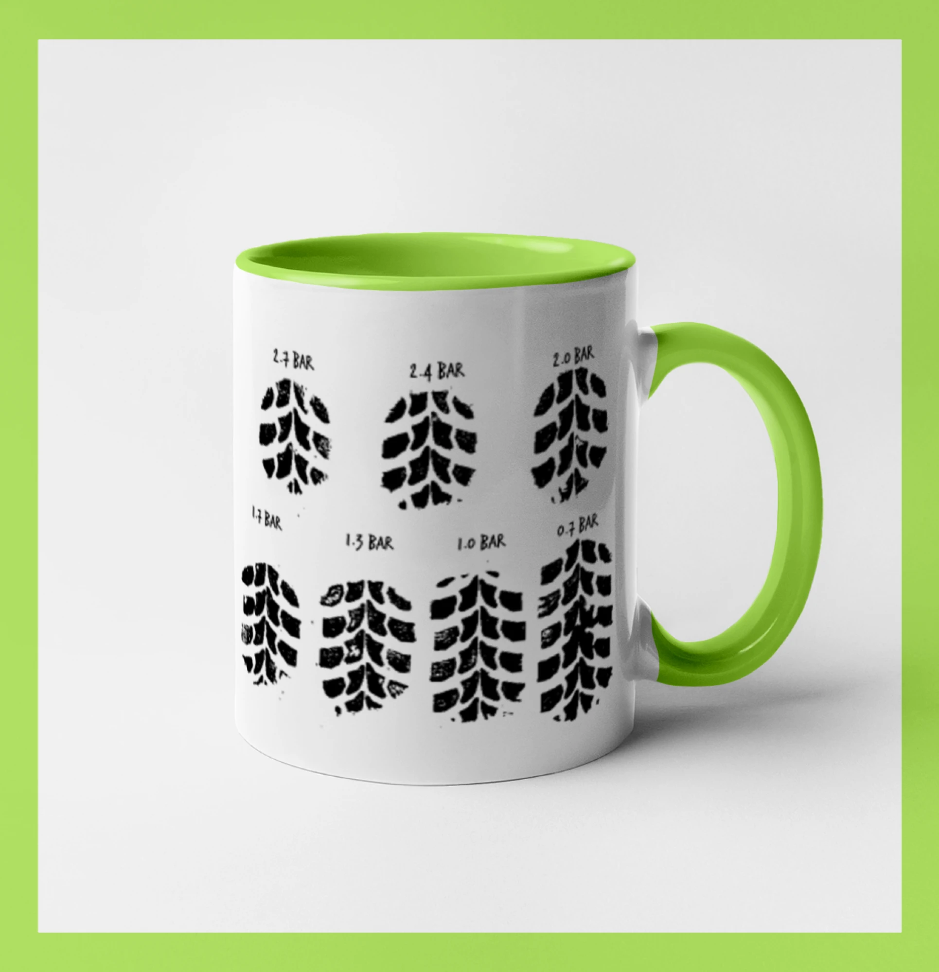 Pneumatiky - obtisk v závislosti na tlaku