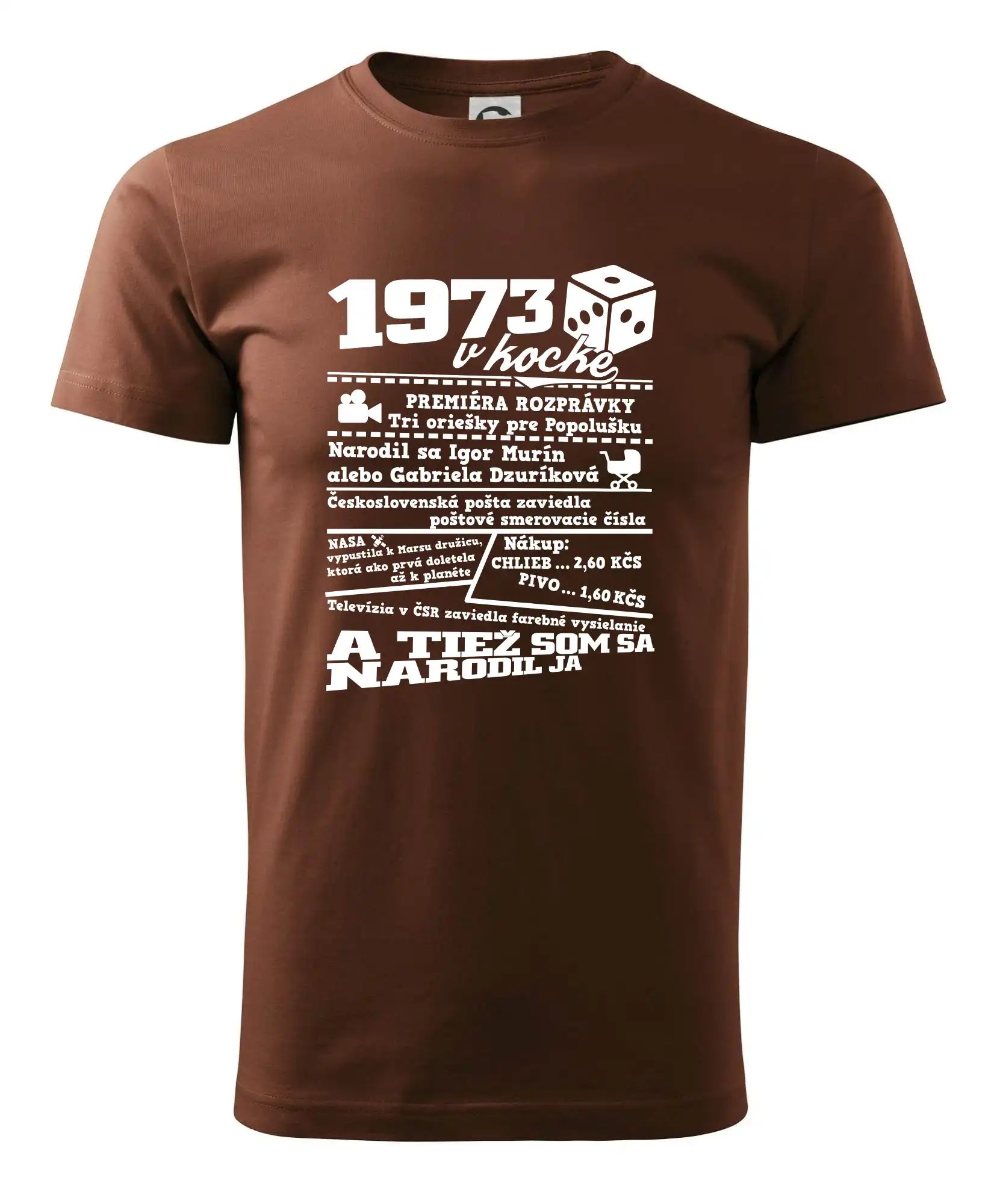 1973 v kocke - Pánske tričko nižšej gramáže