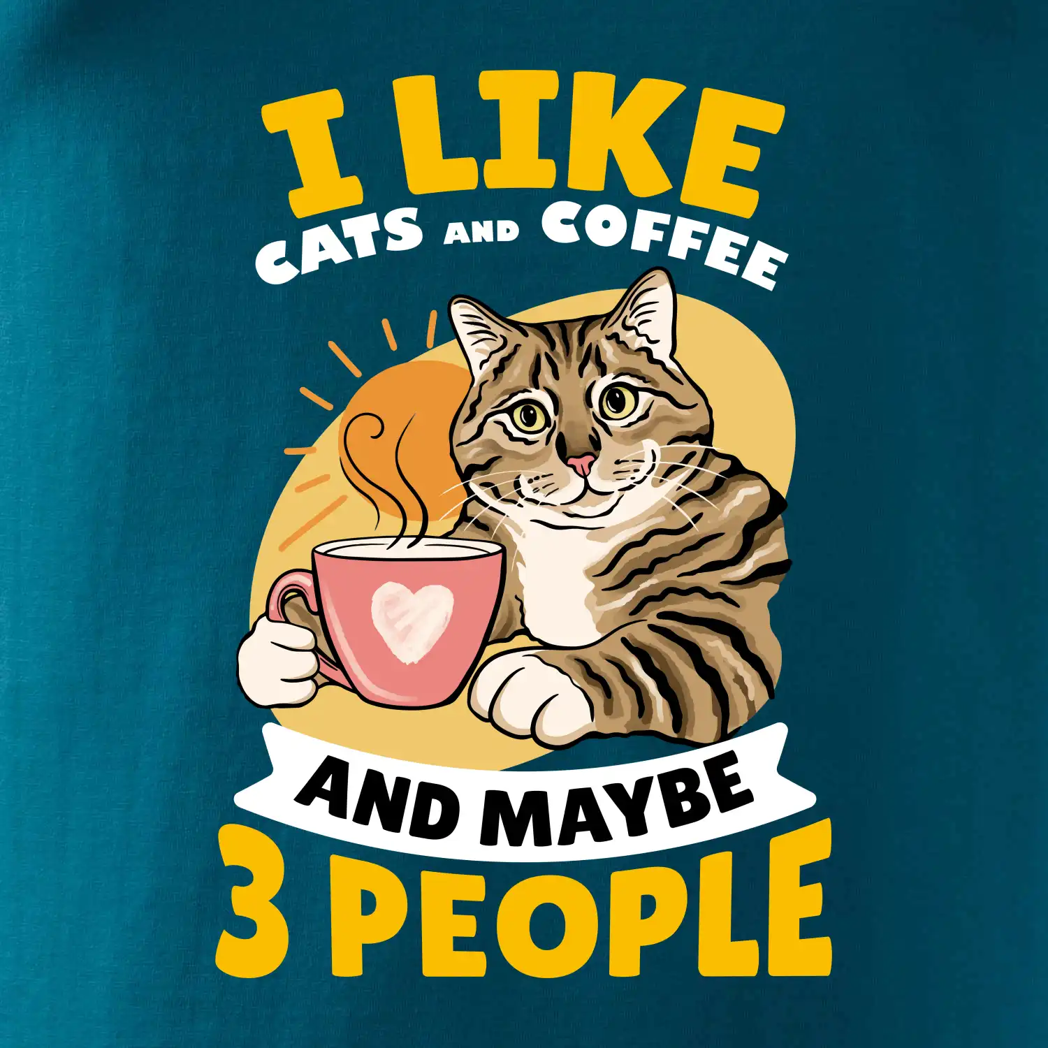 I like cats and coffee and maybe 3 people