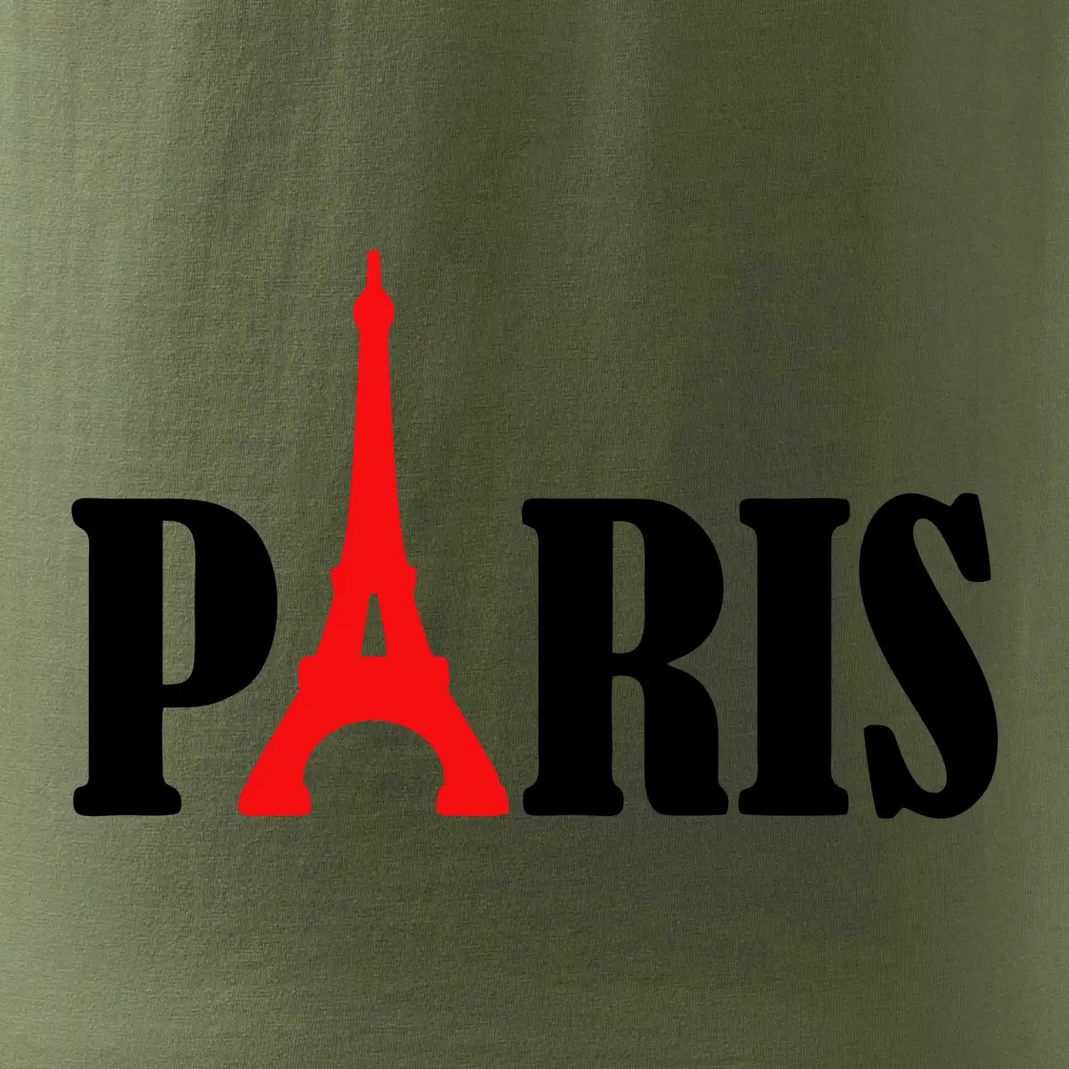 Paris nápis Eiffelova věž